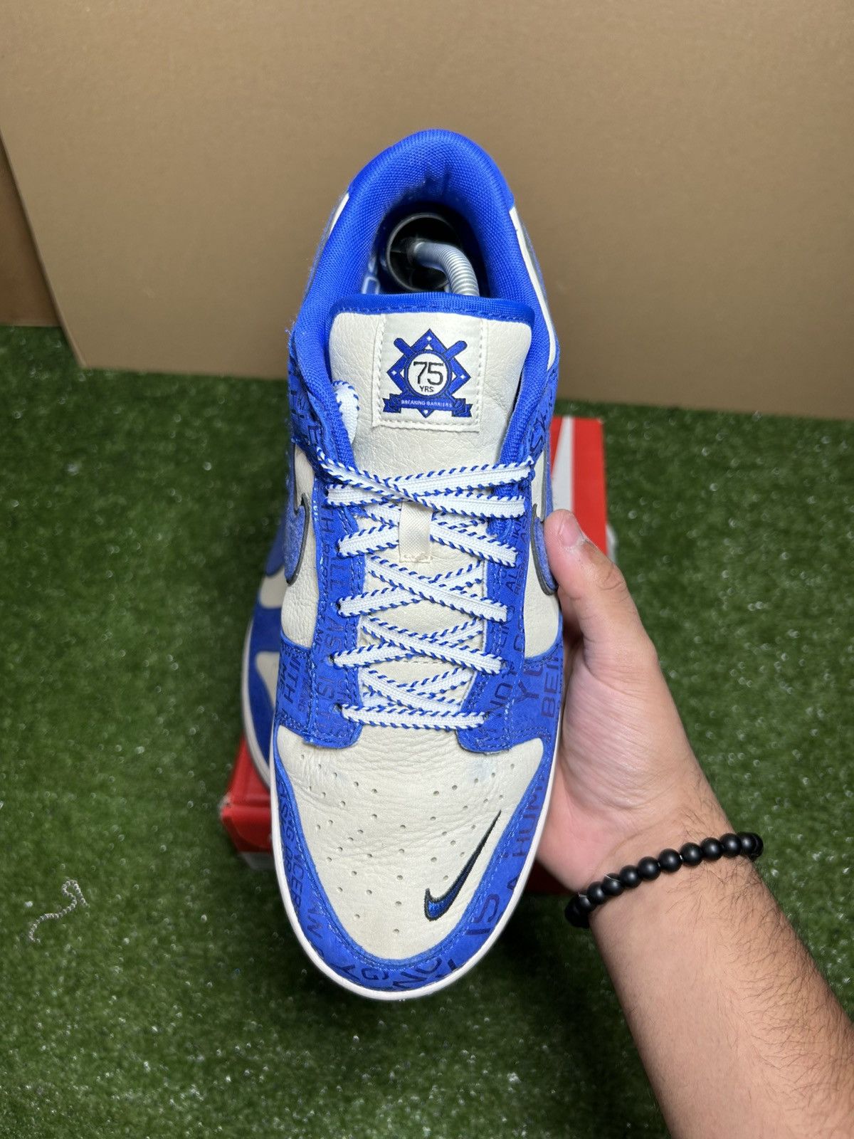 Nike Nike dunk low Jackie Robinson Size US 10.5 / EU 43-44 - 5 Thumbnail