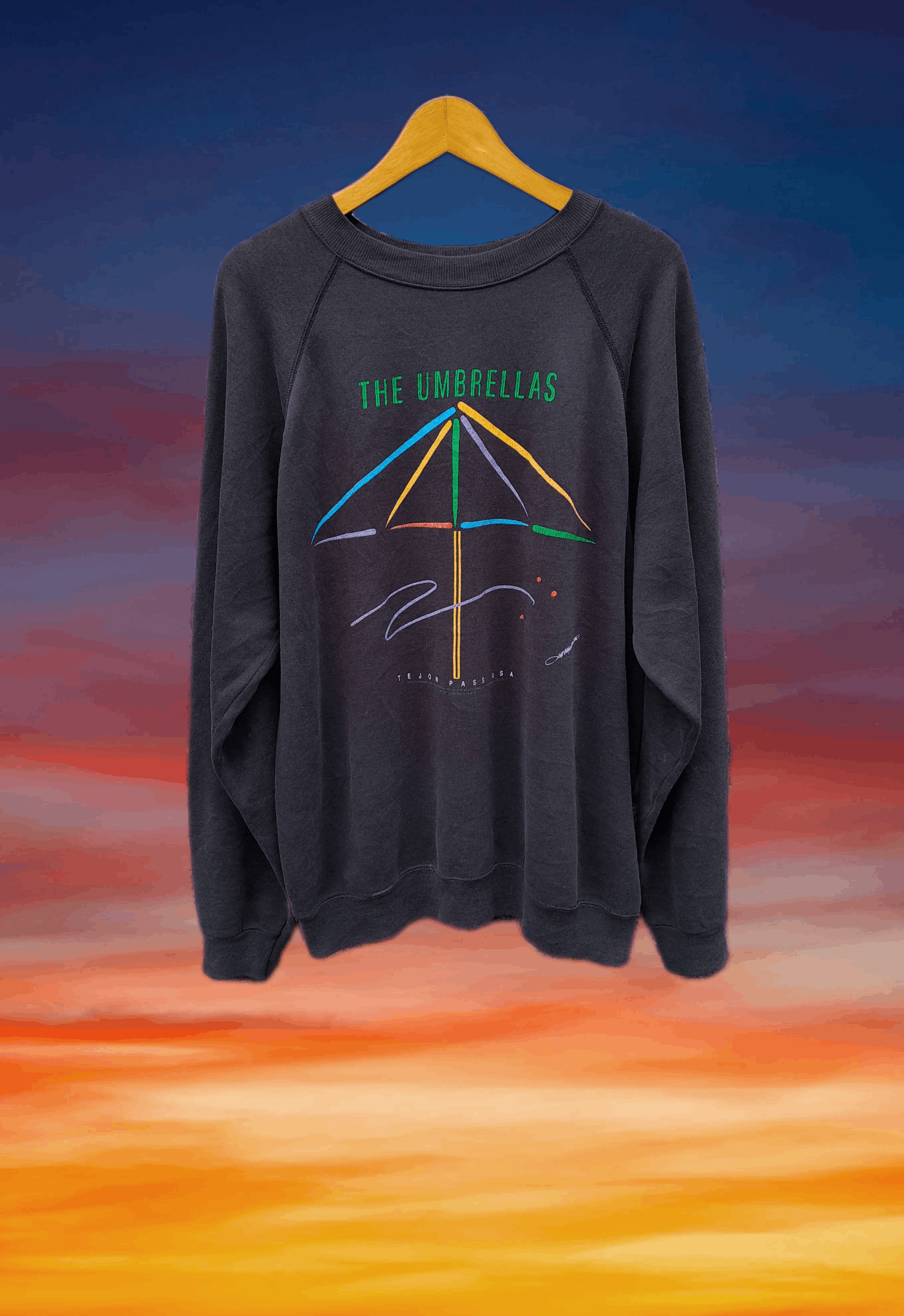 Vintage The Umbrellas Tejon Pass USA 1991 Sweatshirt