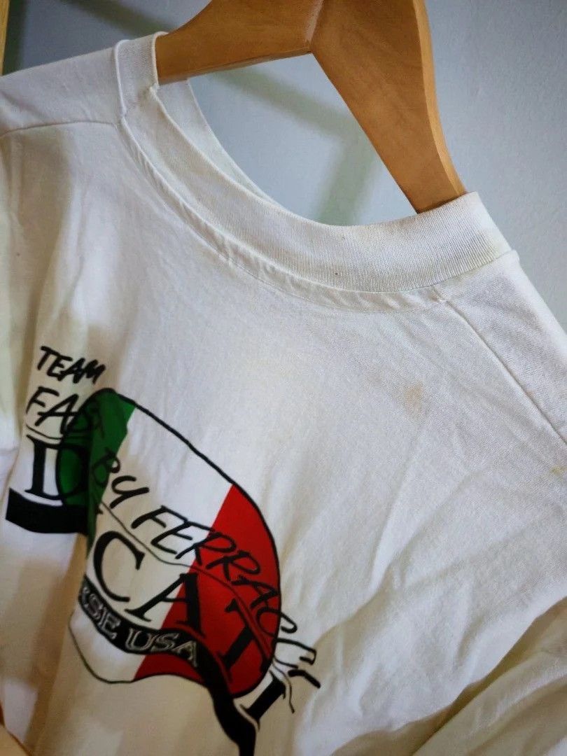 Vintage Vintage 90s Doug Polen Ducati Corse Tee Hanes USA Size US L / EU 52-54 / 3 - 5 Thumbnail