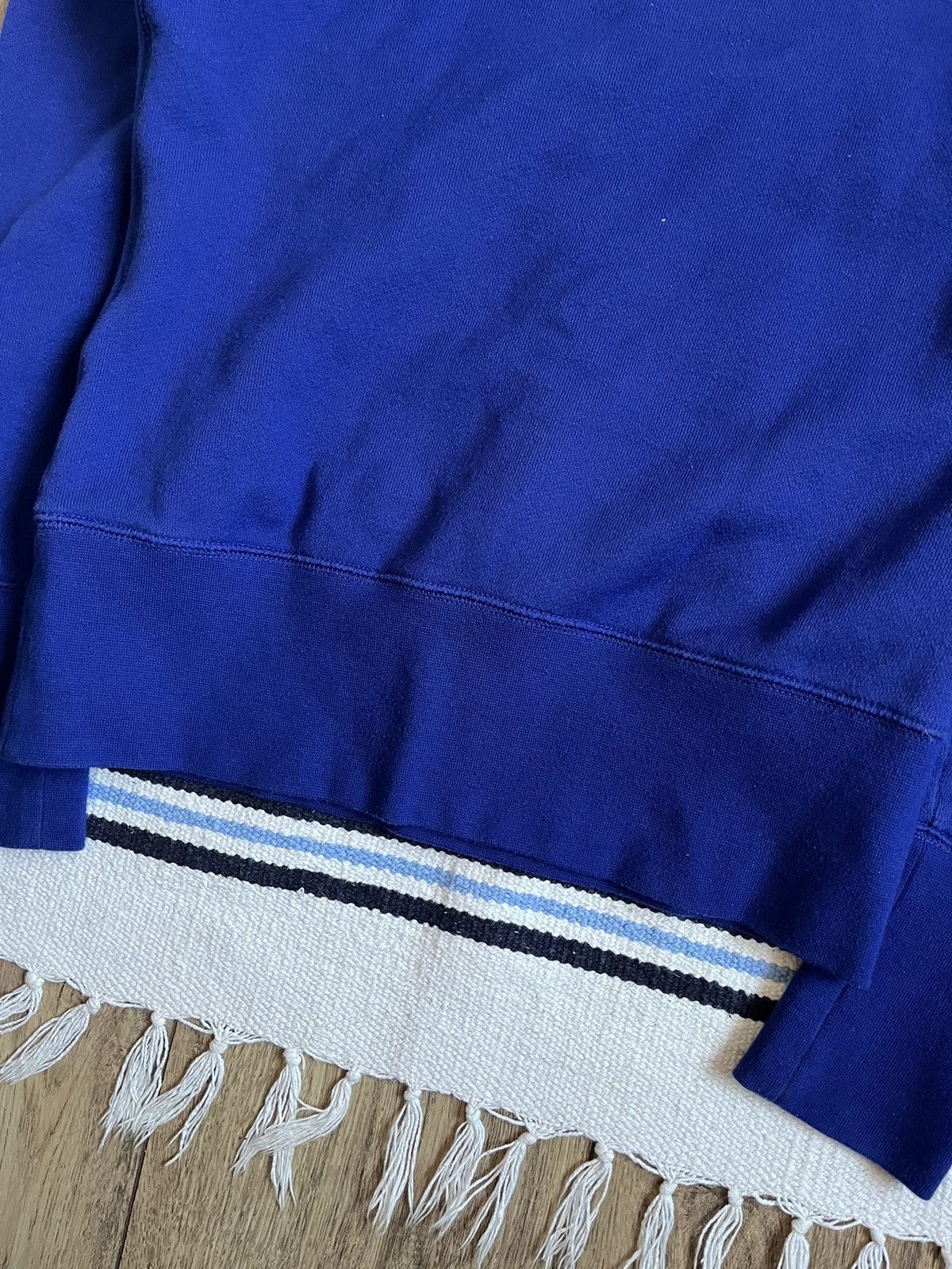 Nike Vintage Nike Y2K Blue Cotton Hoodie Big Velour Logo Size M Size US M / EU 48-50 / 2 - 15 Thumbnail