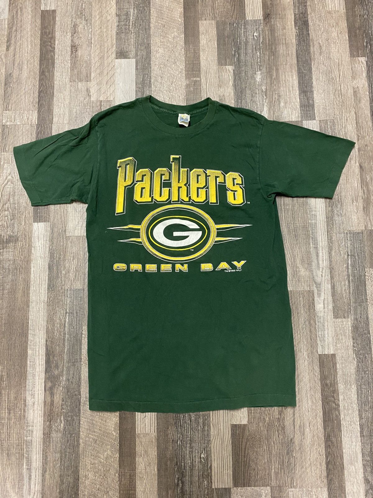 NFL Vintage 90’s 1993 Green Bay Packers Single Stitch T Shirt Size US L / EU 52-54 / 3 - 1 Thumbnail