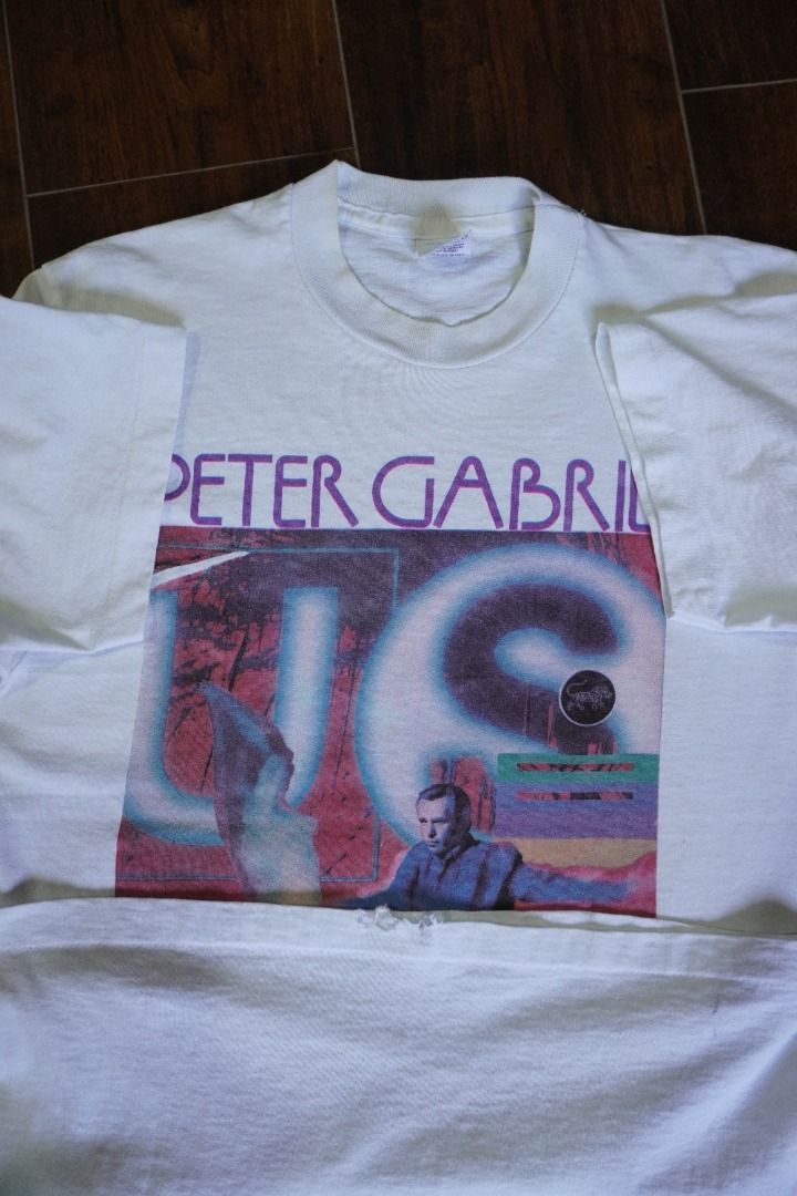 Vintage Vintage Peter Gabriel 1993 Tour T-Shirt Single Stitch M Size US M / EU 48-50 / 2 - 7 Thumbnail