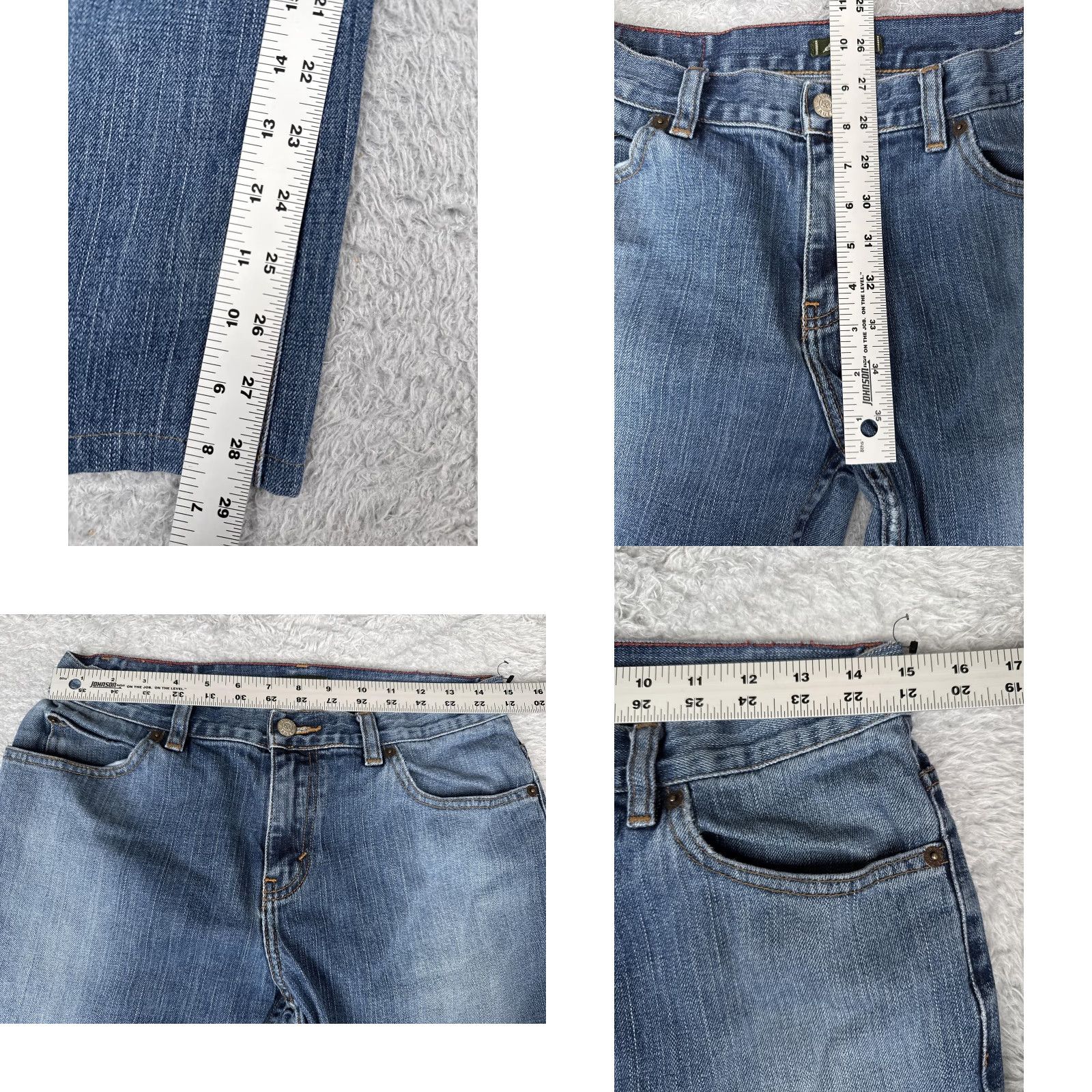Eddie Bauer VINTAGE No, Eddie Bauer Jeans Womens 8 Blue Straight Leg Mid Rise Stretch Denim Medium Wash Size 30" / US 8 / IT 44 - 8 Thumbnail