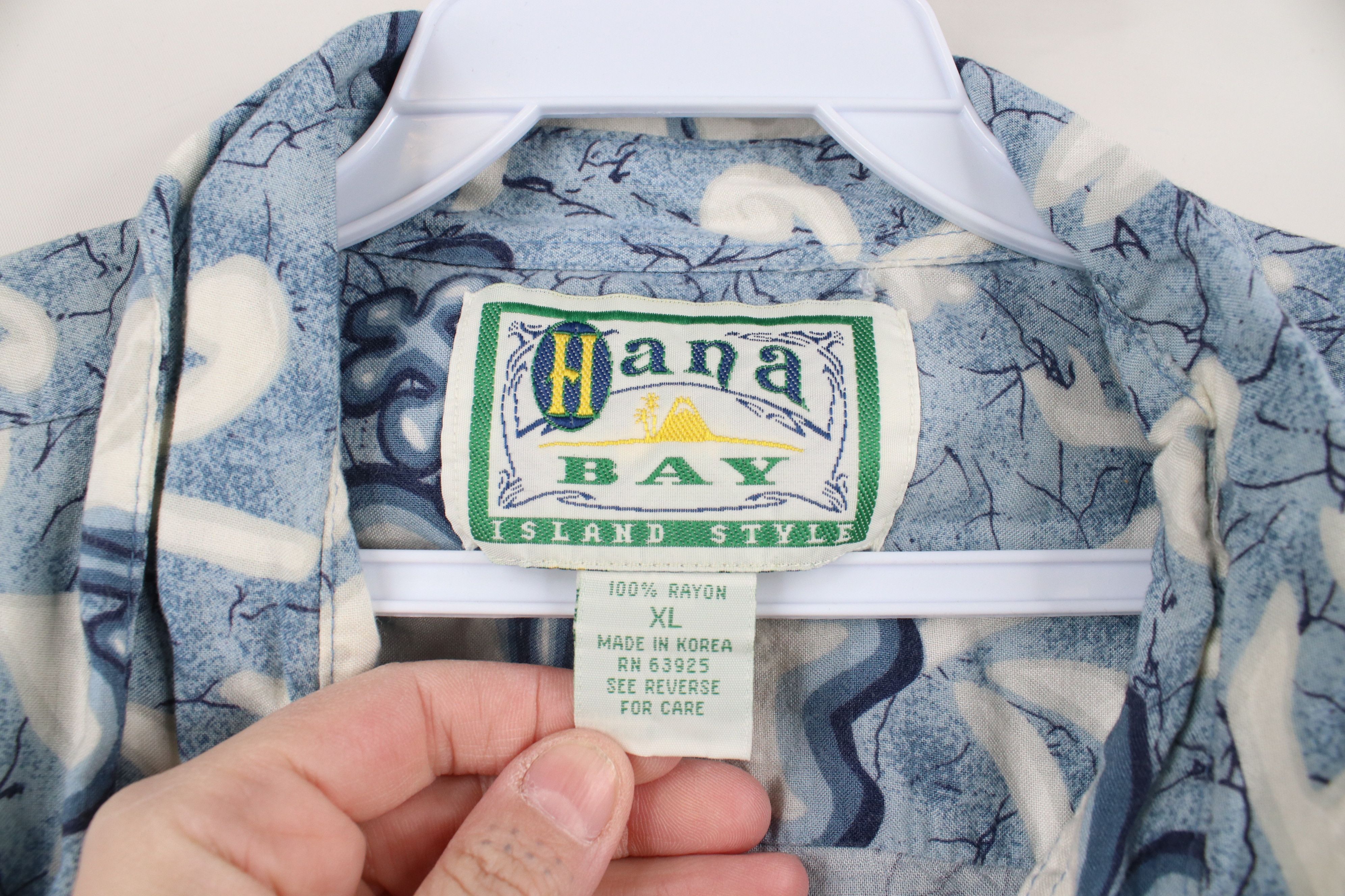 Vintage Vintage 90s Streetwear Flower Hawaiian Luau Button Shirt Size US XL / EU 56 / 4 - 9 Thumbnail
