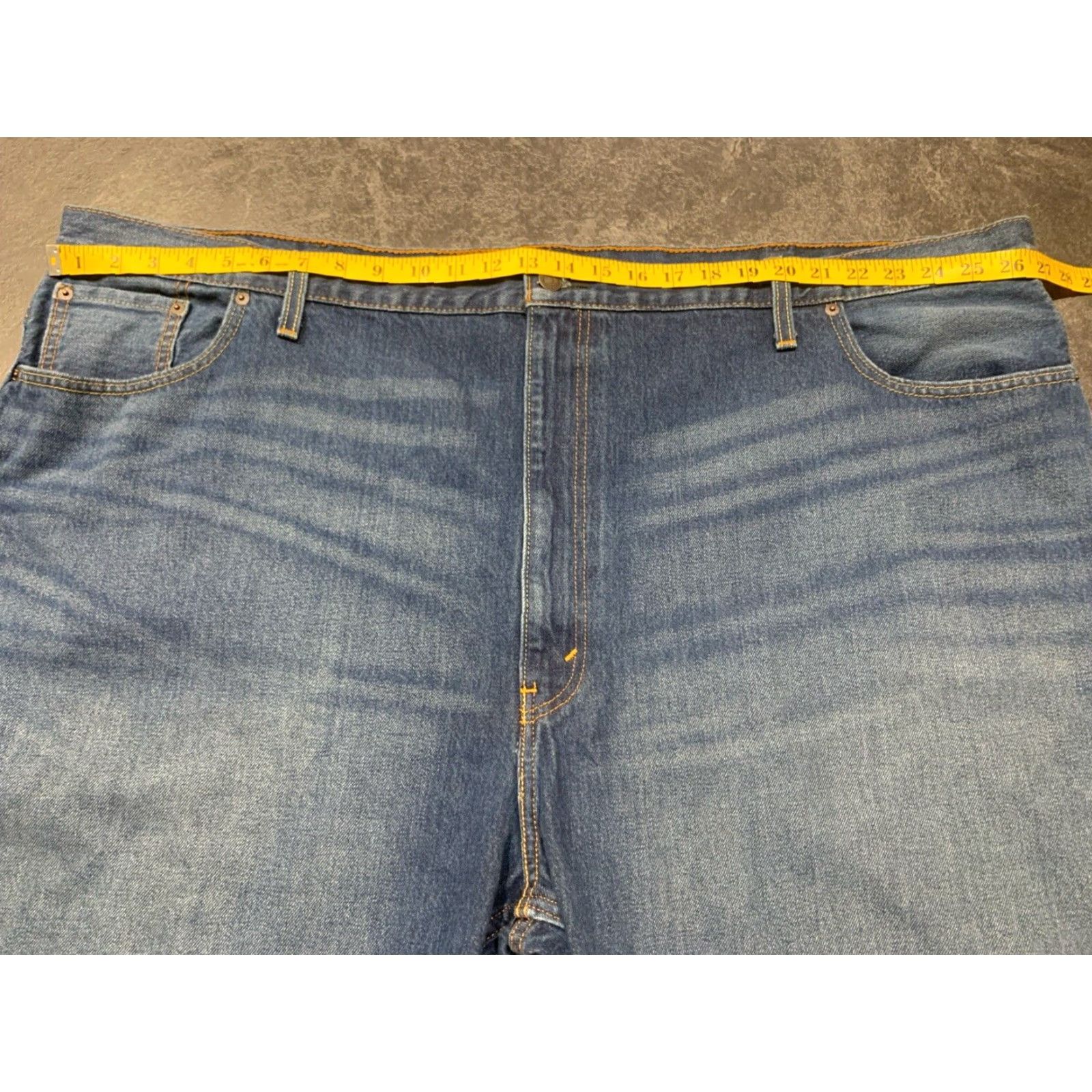 Levi's Levi's 569 Mens Shorts 54 Big & Tall Blue Denim Cotton Chino Style Men Size US 32 / EU 48 - 5 Thumbnail