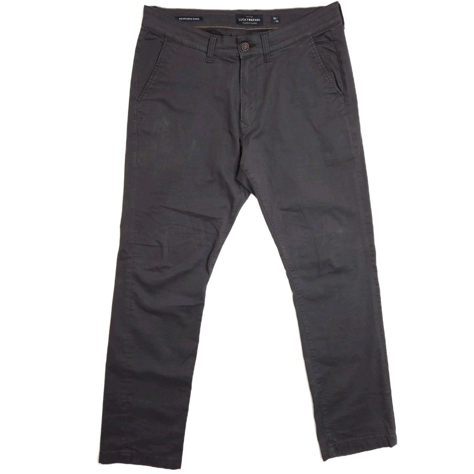Lucky Brand Lucky Brand 410 Athletic Chino Pants Mens 33x32 (Actual 36W) Size US 33 - 1 Thumbnail