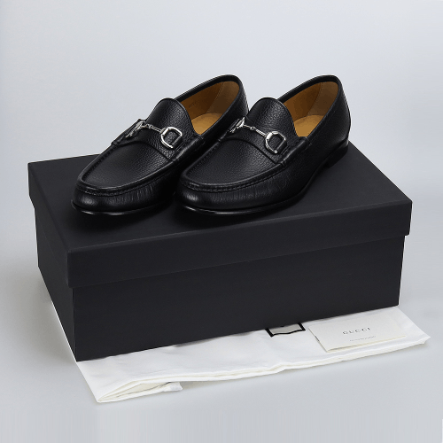 Gucci o1mt1gz0226 Leather Loafers Shoes in Black Size US 6.5 / EU 39-40 - 3 Thumbnail