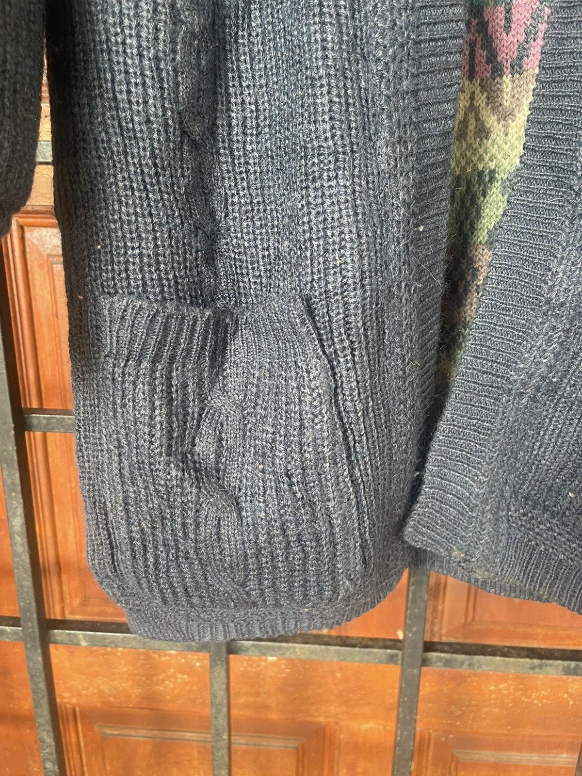 Japanese Brand × The Unbranded Brand Rare REVERSIBLE KNIT CARDIGAN Size US L / EU 52-54 / 3 - 7 Thumbnail