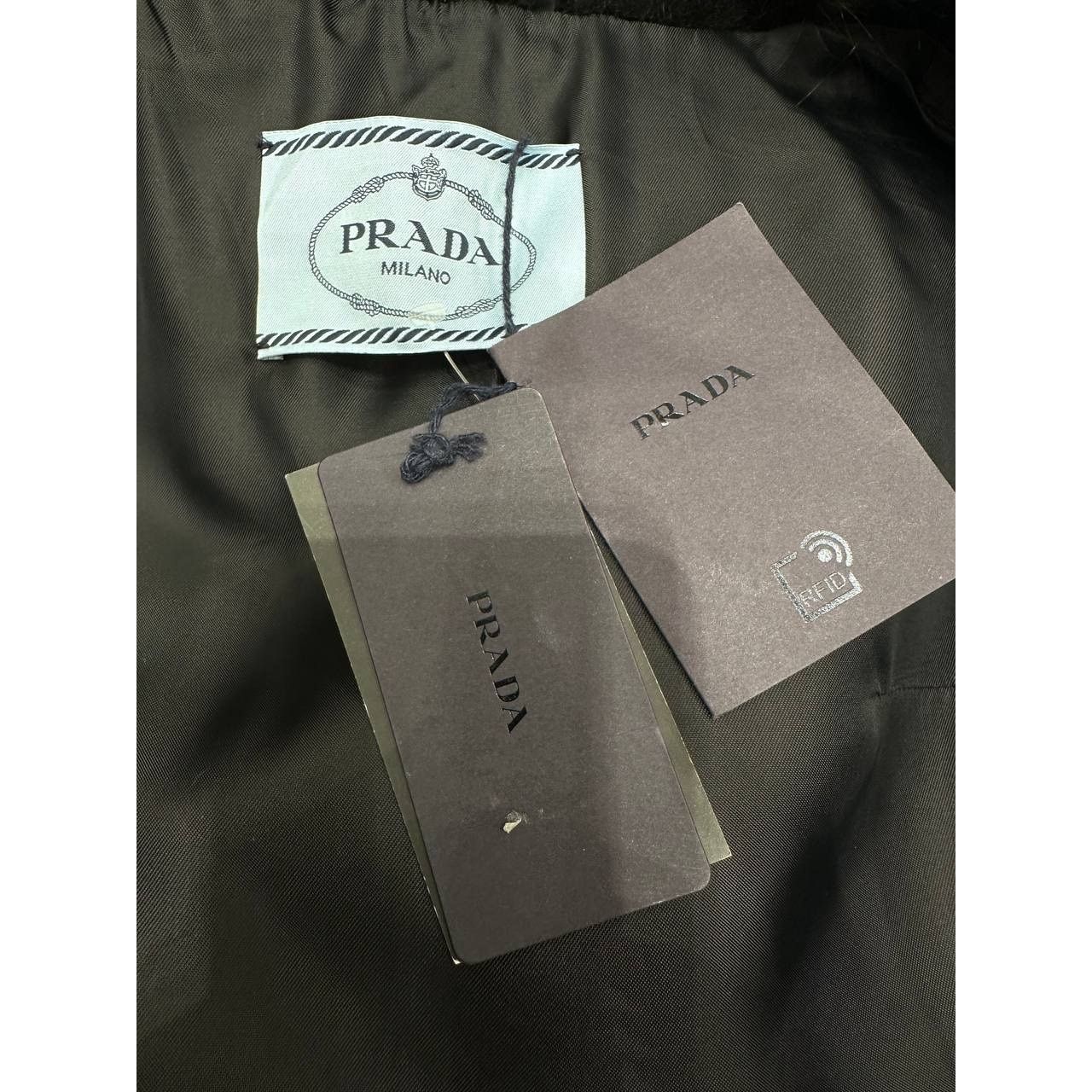 Prada Prada 2011 Black Faux Fur Coat Sz.40 Size S / US 4 / IT 40 - 6 Thumbnail
