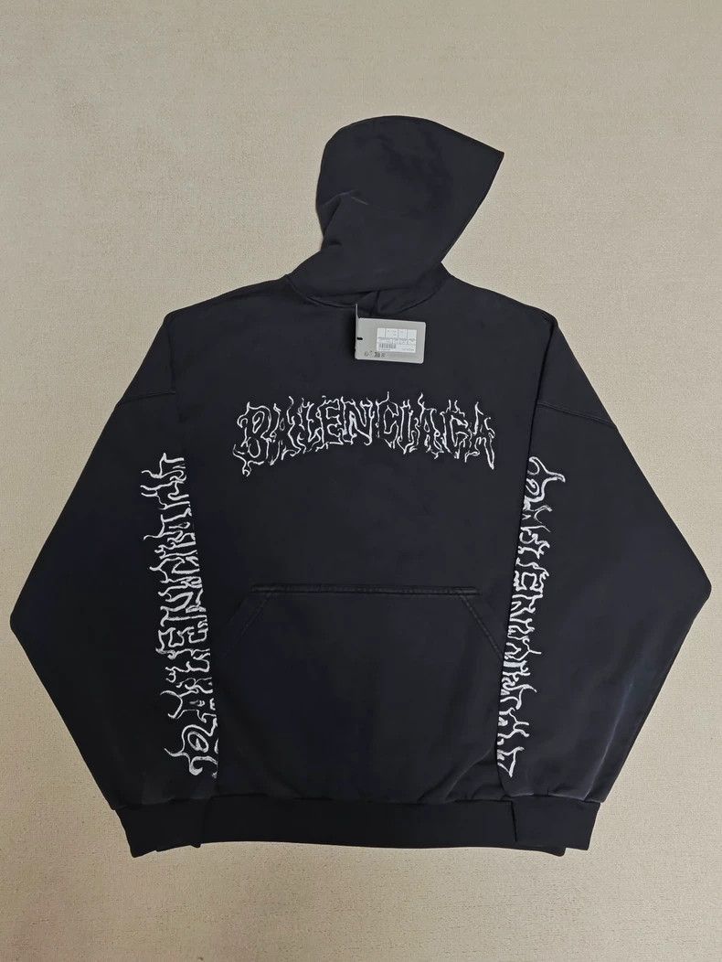 Balenciaga Balenciaga 24fw Dragon Pattern Flame Metal Hoodie-2506 Size US M / EU 48-50 / 2 - 1 Thumbnail