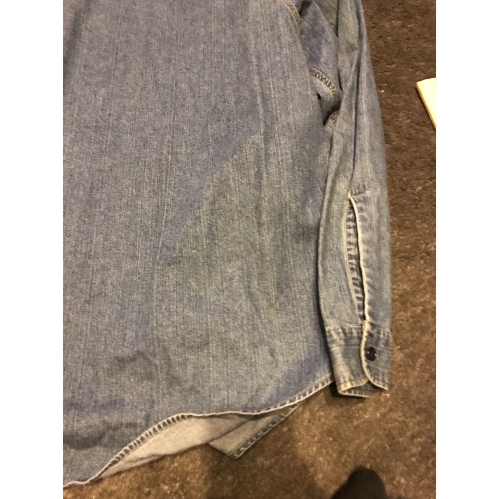 Ralph Lauren VINTAGE Polo Jeans Co. Ralph Lauren Shirt Mens XL Denim Blue Workshirt 90s Size US XL / EU 56 / 4 - 5 Thumbnail
