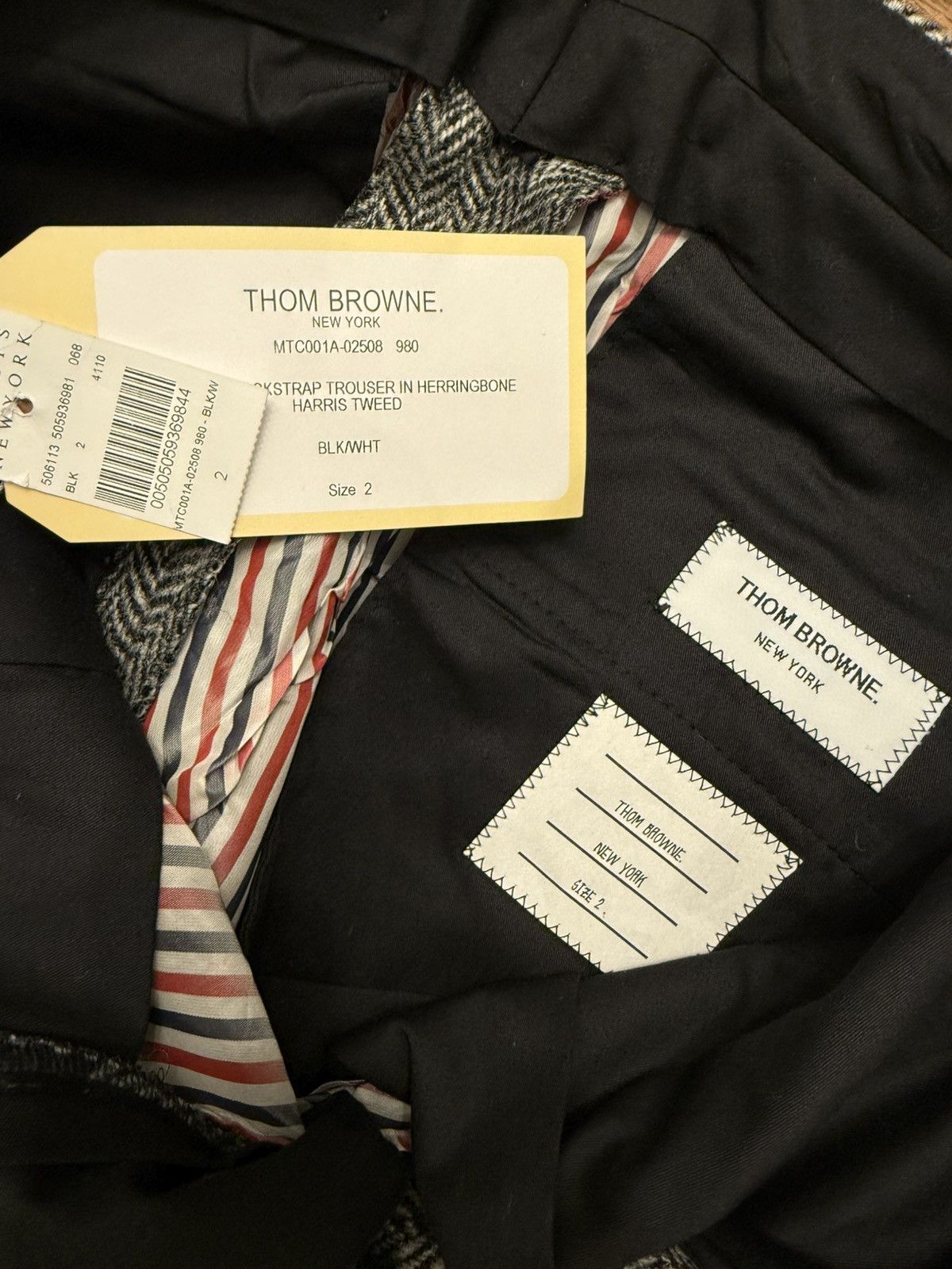 Thom Browne Classic Backstrap Trouser in Herringbone Harris Tweed Size US 32 / EU 48 - 7 Thumbnail