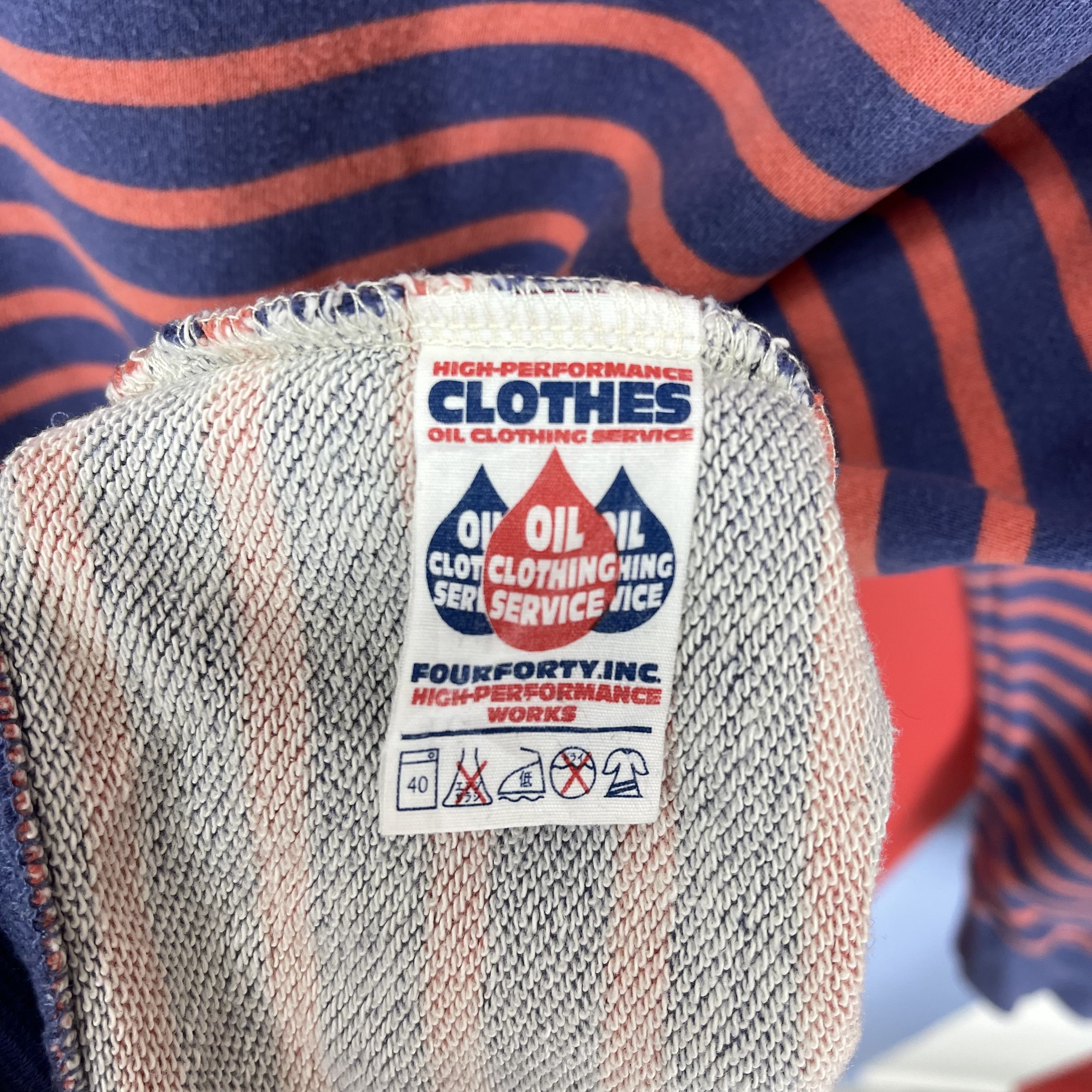 Japanese Brand CLOTHES OIL CLOTHING SERVICES Stripe Sweatshirt #2016/14 Size US M / EU 48-50 / 2 - 6 Thumbnail