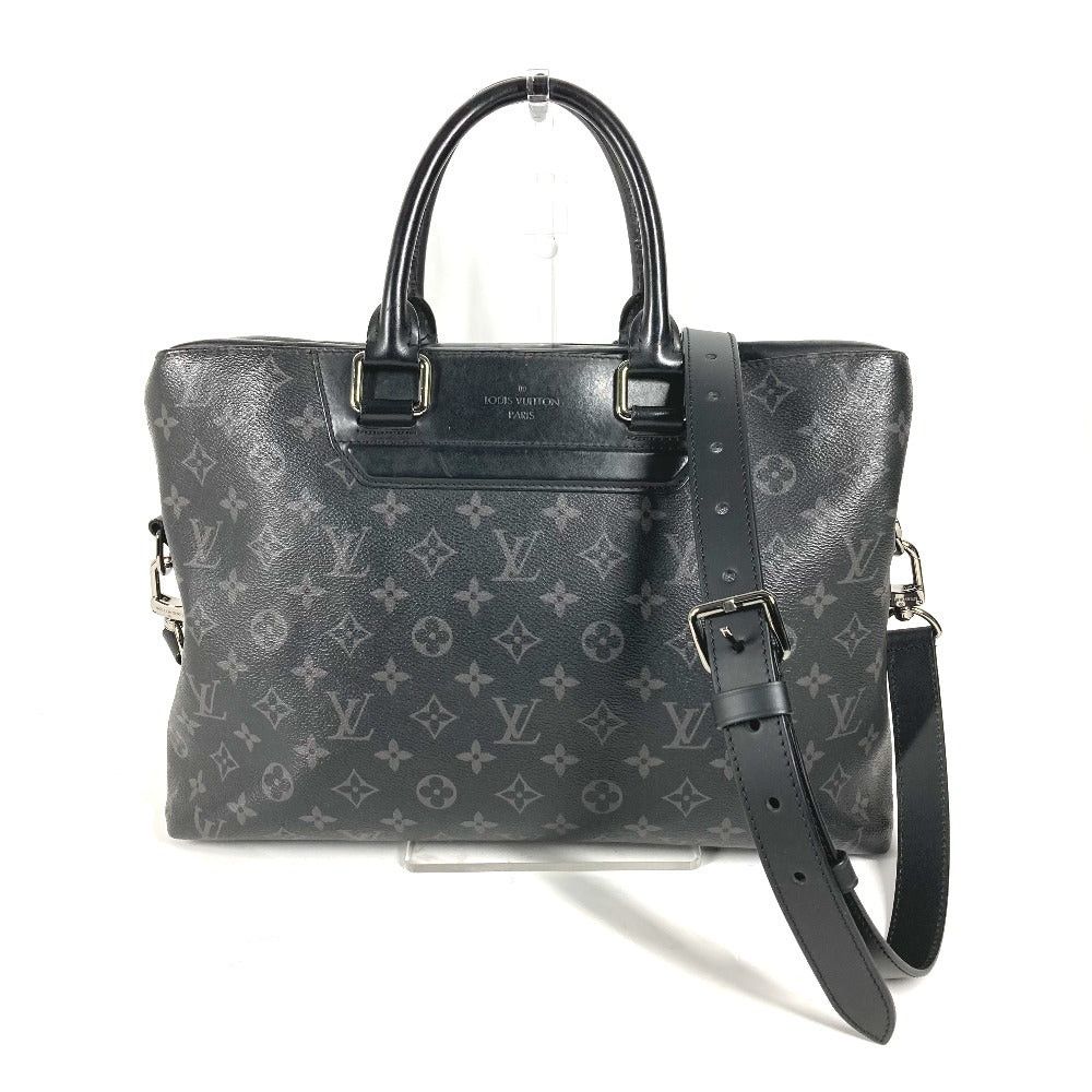 Louis Vuitton M44222 Monogram Eclipse Odysseus Briefcase 2 Way Bag Attaché Case Tote Business Canvas Men Black