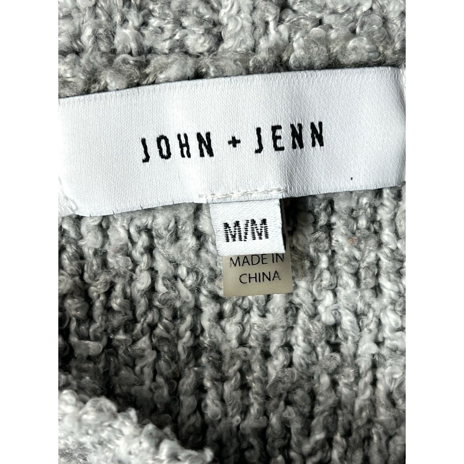 Vintage John + Jenn Sweater Women’s Size Medium Long Sleeve Gray Beige Size M / US 6-8 / IT 42-44 - 6 Thumbnail