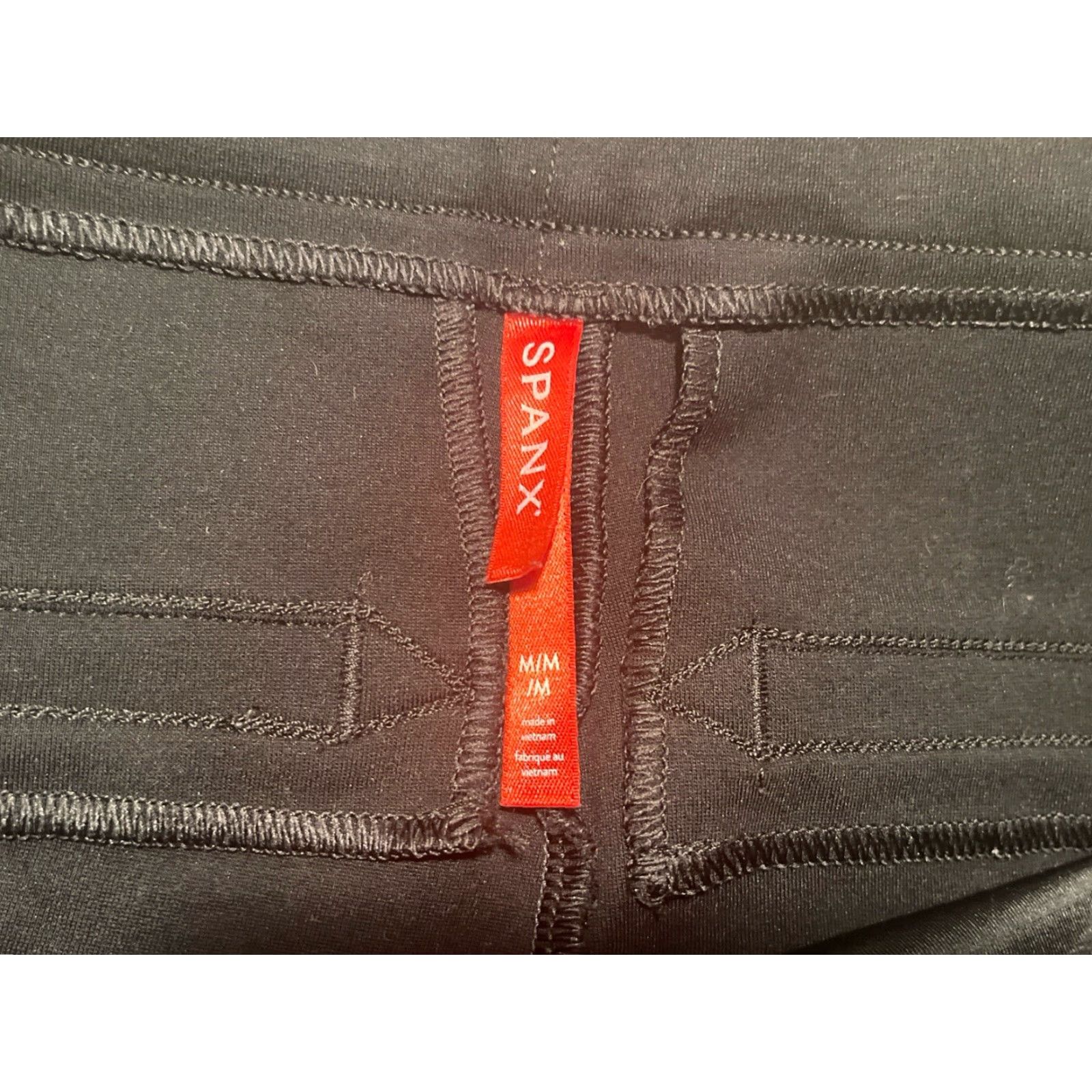 Spanx Spanx The Perfect Pant Black Slim Skinny Ponte Flat Front High Rise 28in 68% Rayon 28% Nylon 4% Elastane Womens M XS? Size 32" / US 10 / IT 46 - 3 Thumbnail