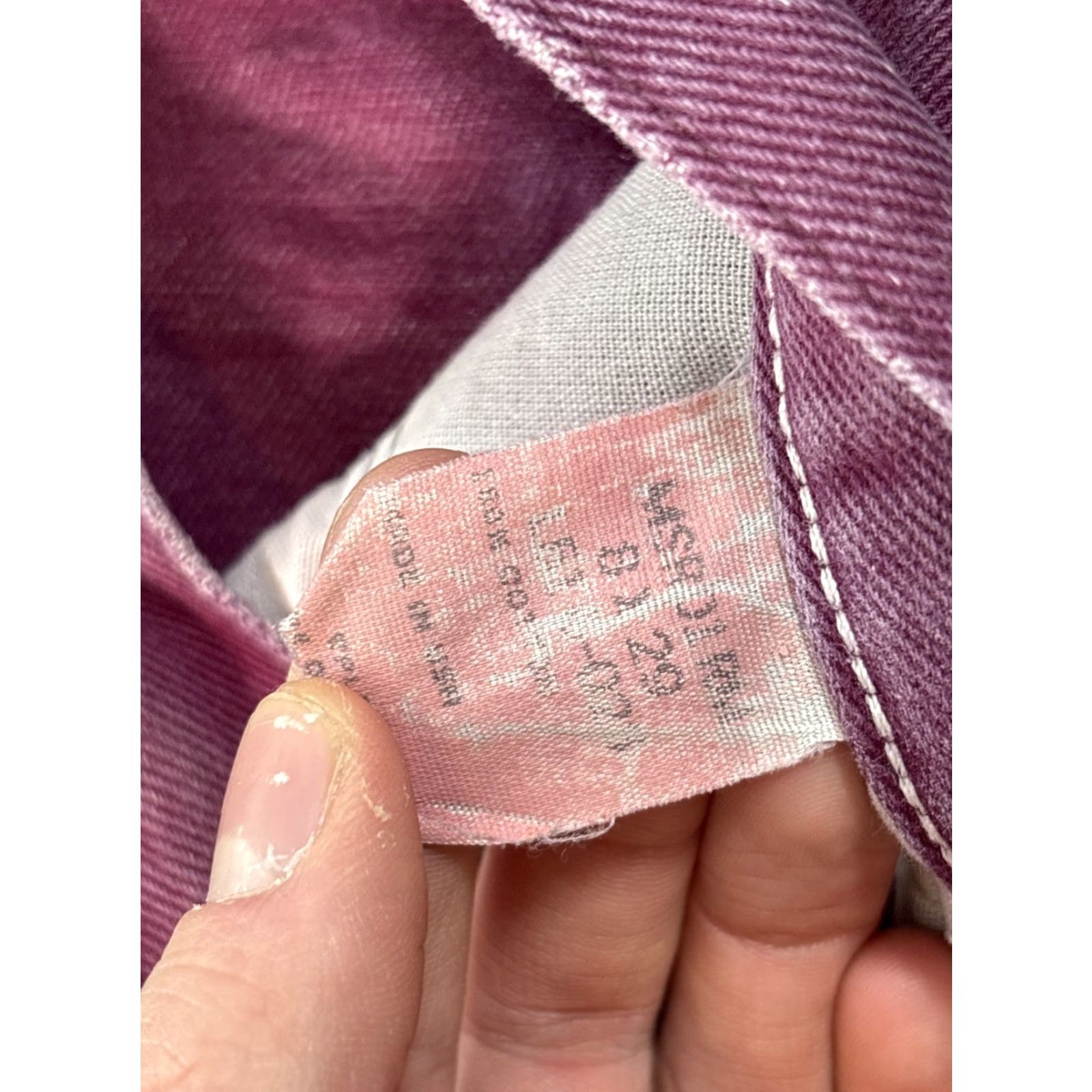 Wrangler VINTAGE Wrangler Mom Jeans 26x27 High Rise Purple Pink Denim 90s Womens Jeans Regular 26 27in Purple 90s Size 26" / US 2 / IT 38 - 7 Thumbnail