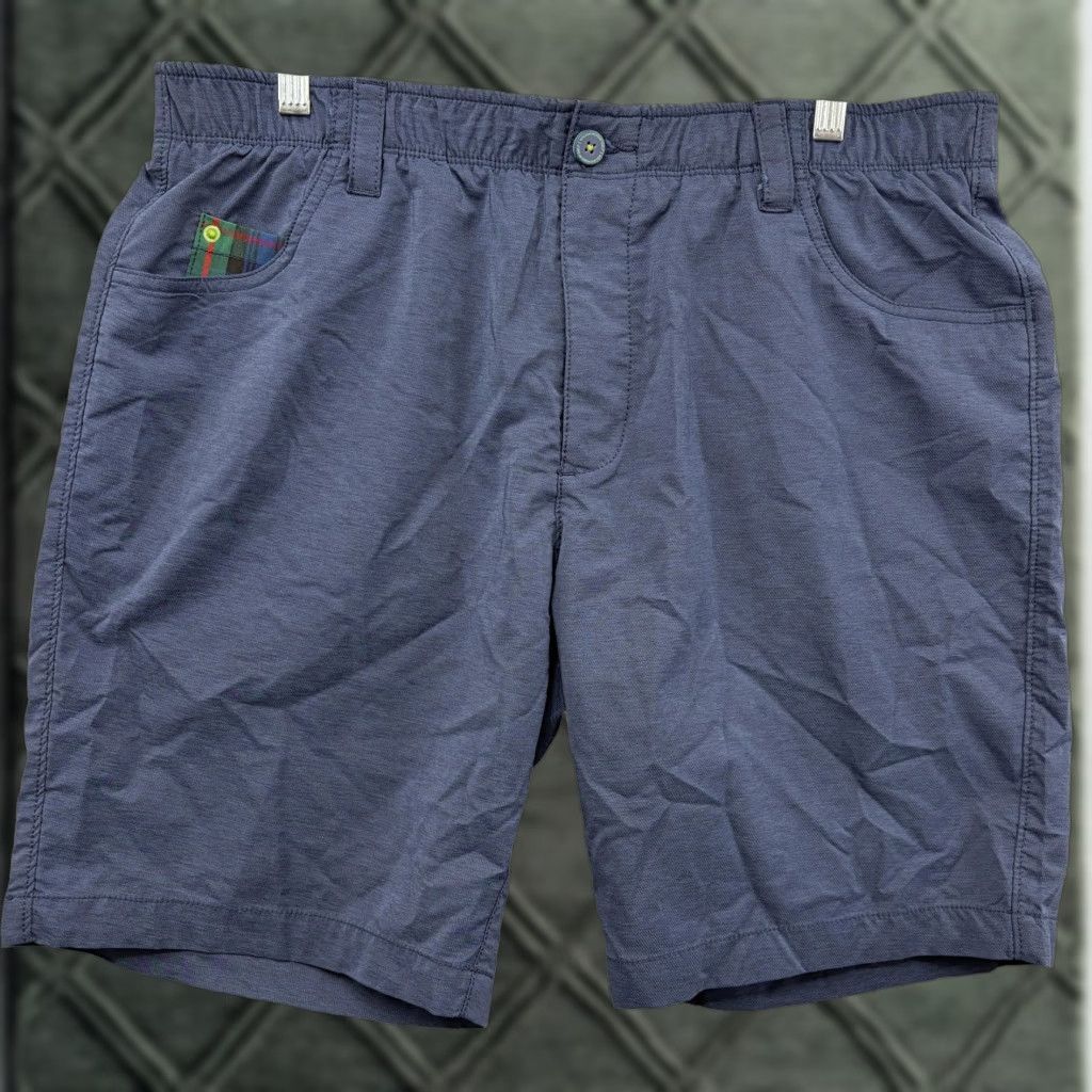 William Murray Shorts Mens 36 Navy Straight Fit Golf Performance Stretch Lightweight Pockets Elastic Waist