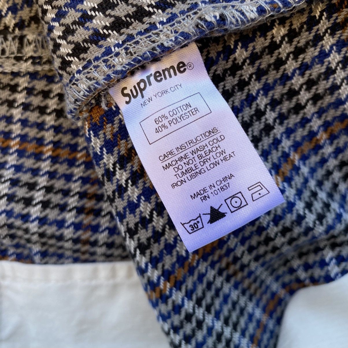 Supreme Supreme Plaid Houndstooth Shorts Grey 2018 Size US 36 / EU 52 - 4 Thumbnail