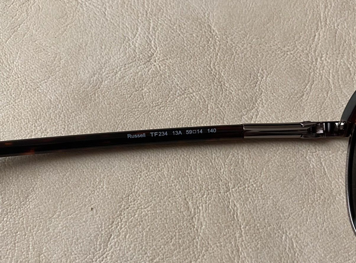 Tom Ford Tom Ford 🇮🇹 Russell Brown Tortoise Shell/Silver Aviators NEW Size ONE SIZE - 5 Thumbnail