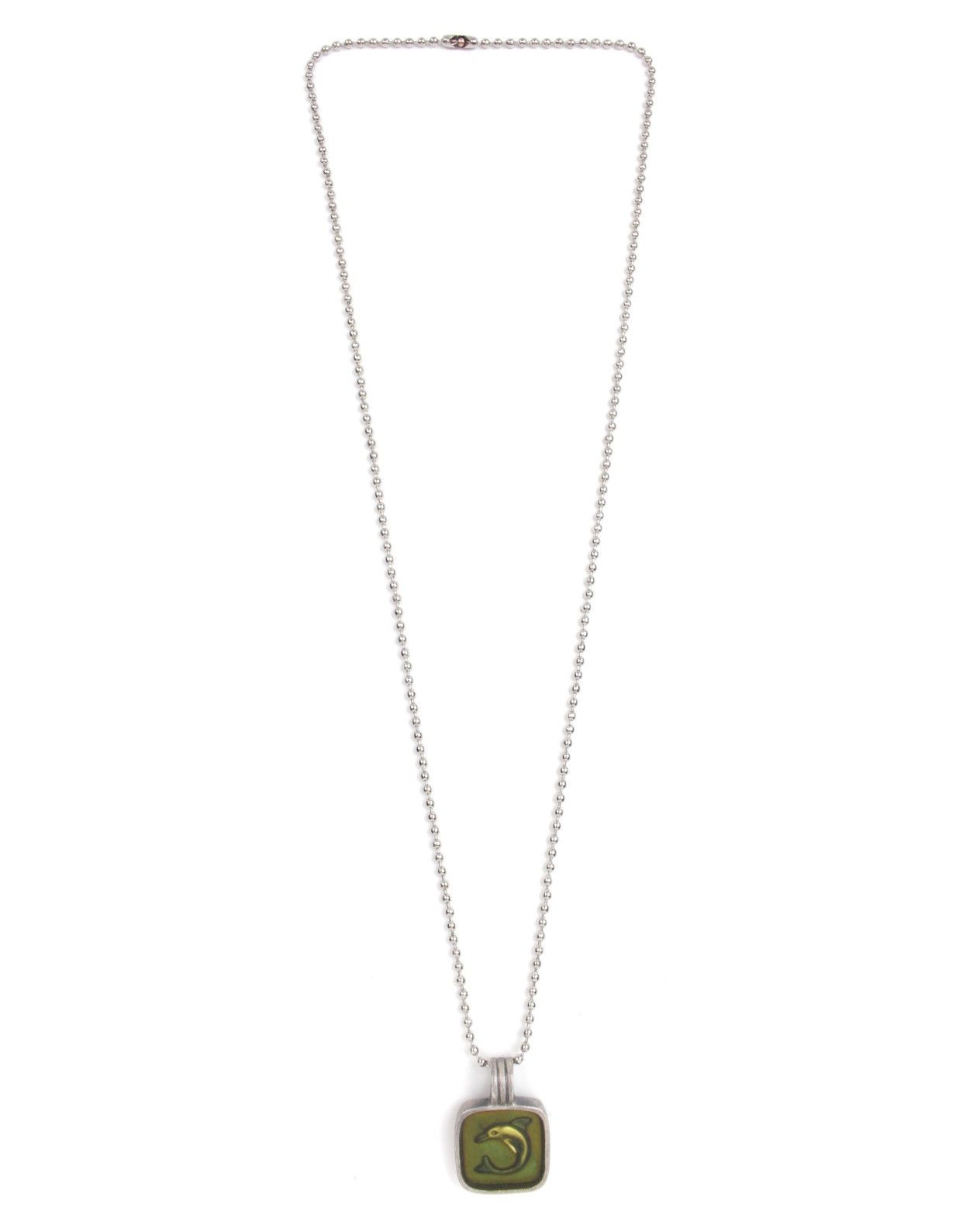 Hysteric Glamour 2000S BICO AUSTRALIA DOLPHIN GREEN ENAMEL PENDANT NECKLACE Size ONE SIZE - 2 Thumbnail