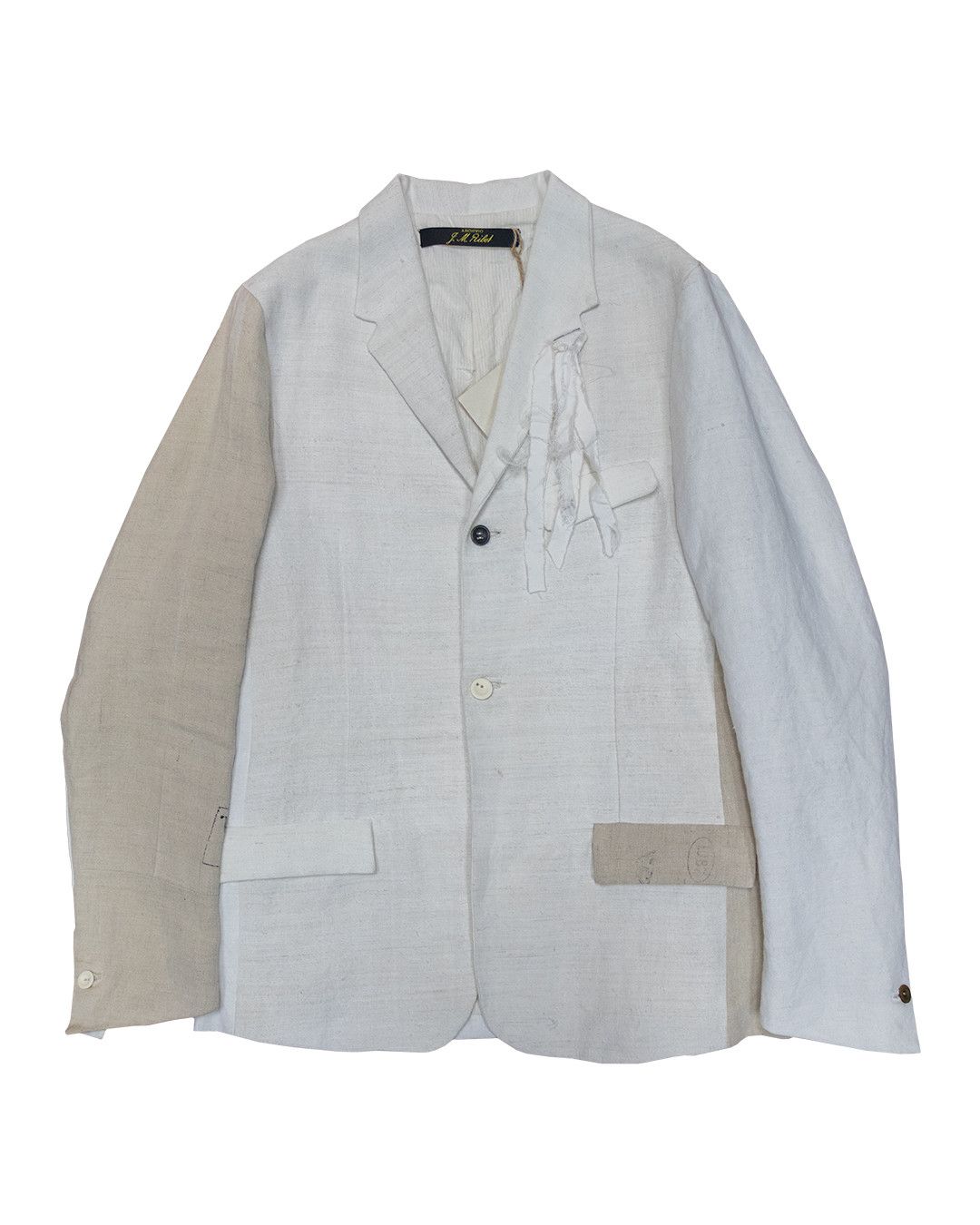 Archivio J.M. Ribot SS20 Archivio J.M. Ribot Antique Handwoven Linen Jacket Size US S / EU 44-46 / 1 - 1 Thumbnail