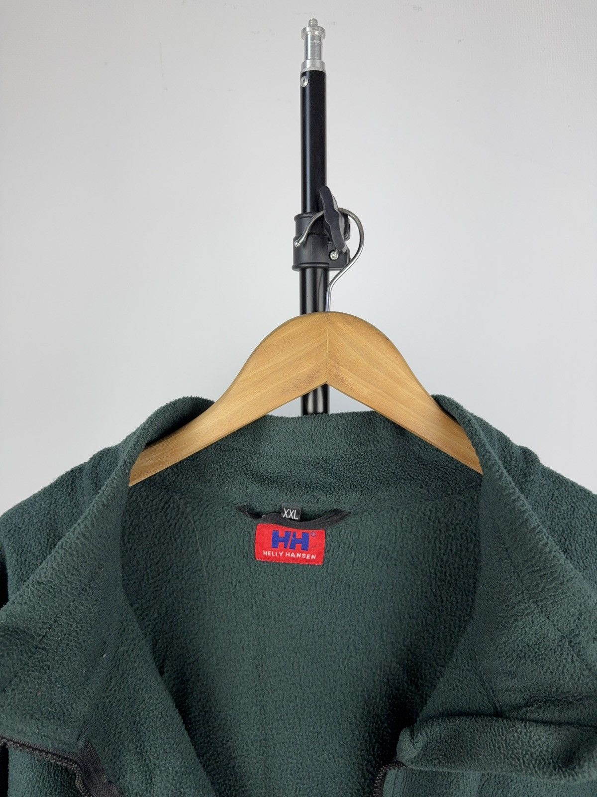 Helly Hansen × Vintage Vintage 90s Helly Hansen Green Fleece Jacket Zip Front XXL Size US XXL / EU 58 / 5 - 7 Thumbnail