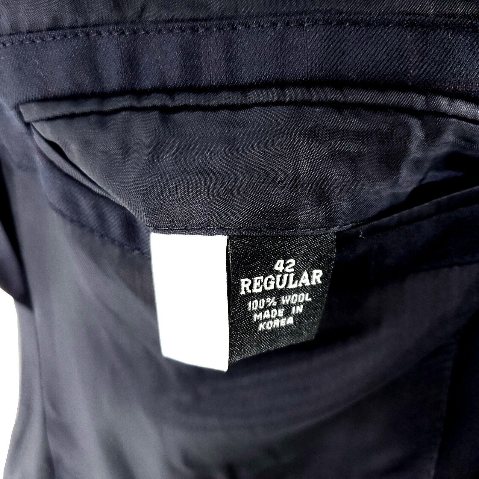 Pronto Uomo Pronto Uomo Couture Super 120s Wool 3 Button Blazer 42R Blue Size 42R - 8 Thumbnail