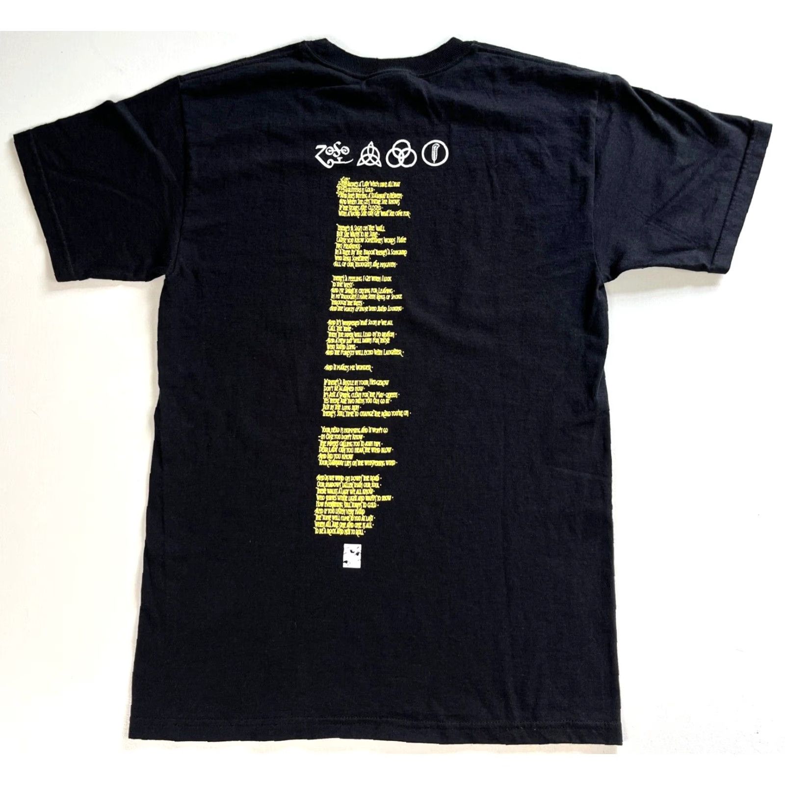 Hanes VINTAGE Led Zeppelin T-Shirt Small Men 2005 Stairway to Heaven Double-Sided Black 100% Cotton Hanes Short Sleeve Crew Neck Size US S / EU 44-46 / 1 - 2 Thumbnail