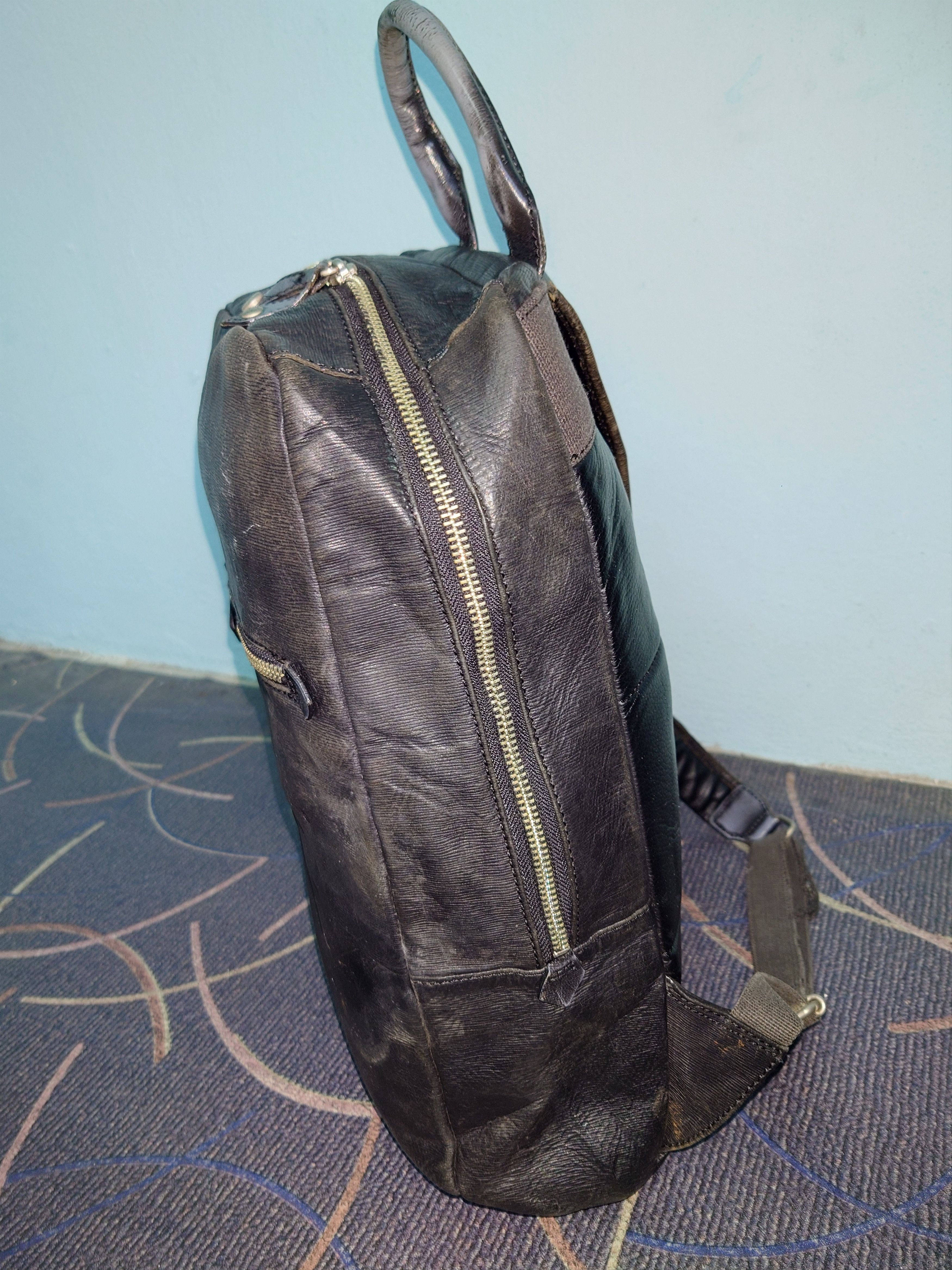 Vivienne Westwood Vivienne Westwood Archival Leather Backpack Size ONE SIZE - 8 Thumbnail