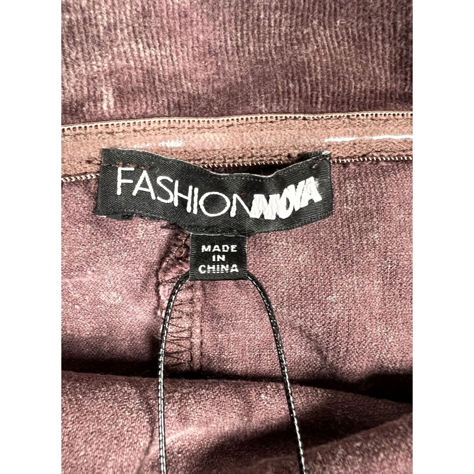 Fashion Nova VINTAGE? No. Fashion Nova Dress Womens Small Brown Always In Style Corduroy Midi Strapless Size S / US 4 / IT 40 - 4 Thumbnail