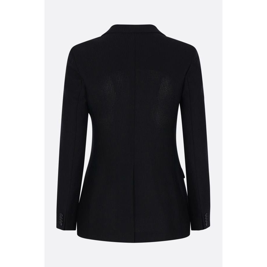 Tagliatore TAGLIATORE Parigi Black Cotton Double-Breasted Jacket New & Size S / US 4 / IT 40 - 2 Thumbnail