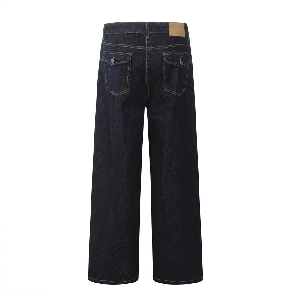 Japanese Brand × Jean American high street loose-fitting topstitched cargo jeans Size US 34 / EU 50 - 3 Thumbnail