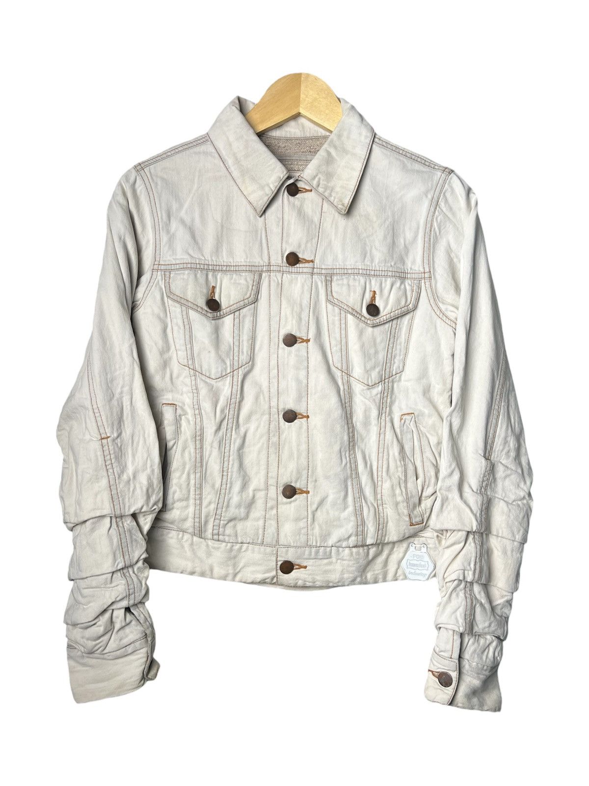Maison MIHARA YASUHIRO MiharaYasuhiro AW05 Layered Stack Denim Jacket Size US M / EU 48-50 / 2 - 1 Thumbnail