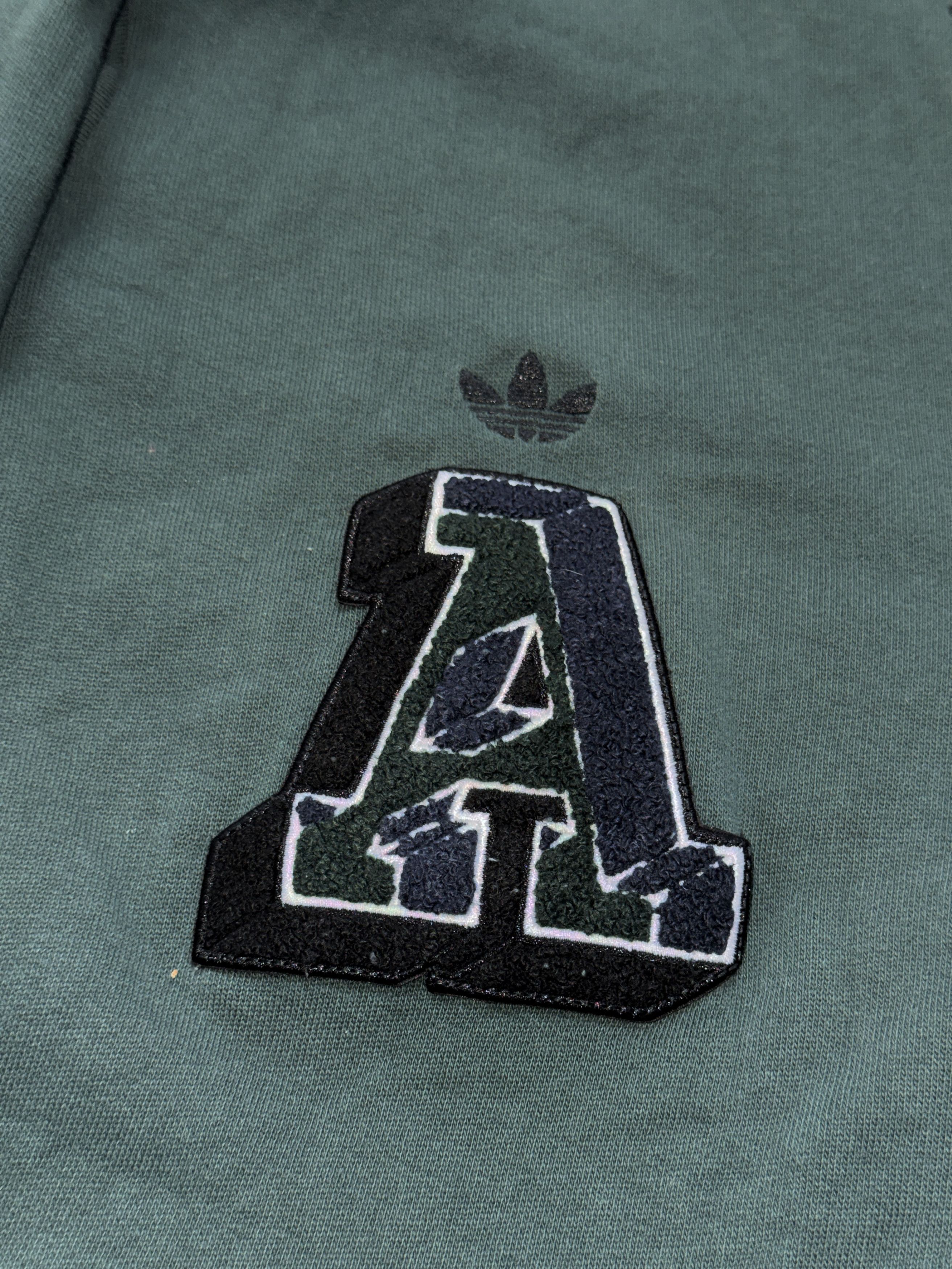 Adidas Vintage Adidas green cardigan, Trefoil logo Size L / US 10 / IT 46 - 8 Thumbnail