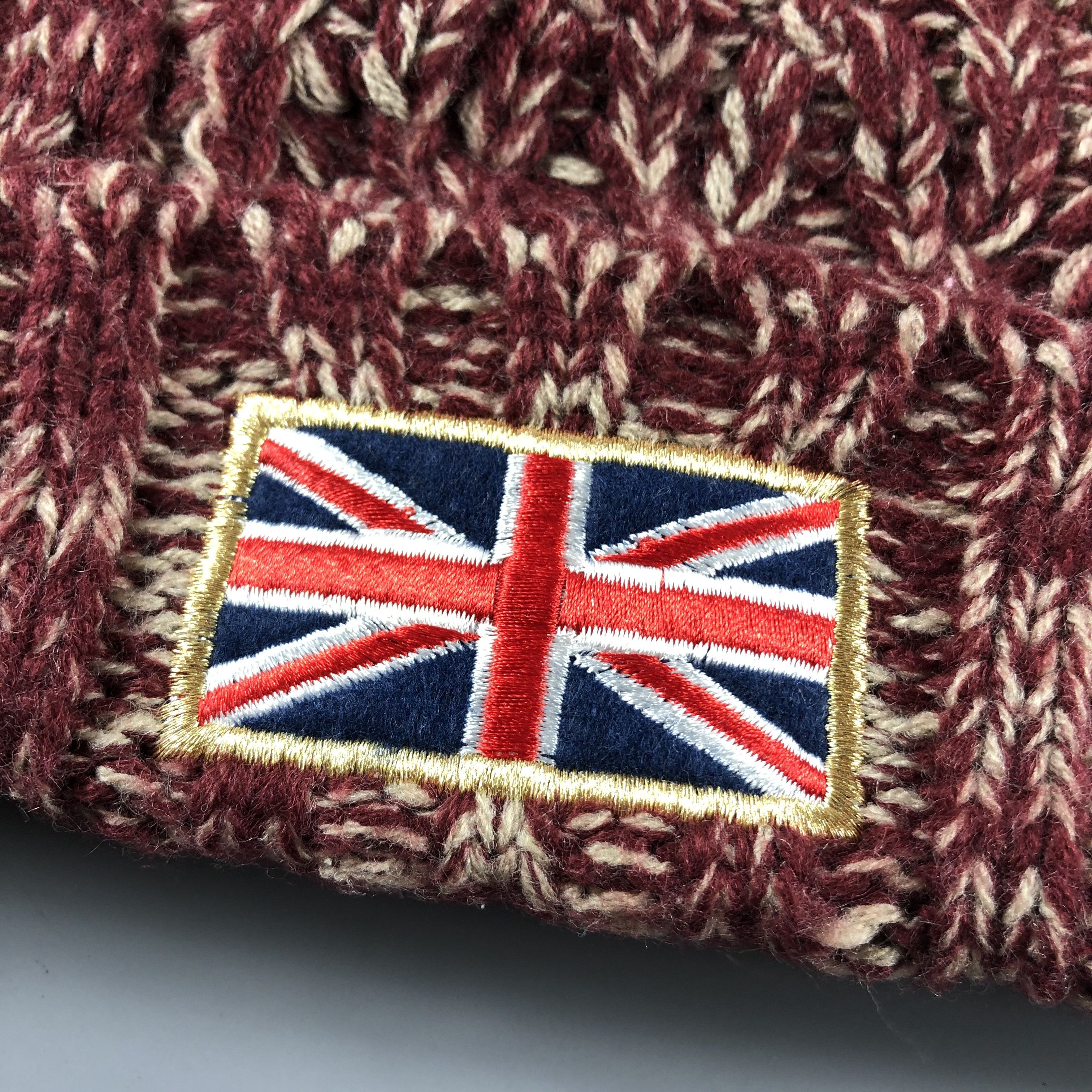 Other × Vintage British Flag Beanie Snow Hat Snow Cap -D593 Size ONE SIZE - 5 Thumbnail