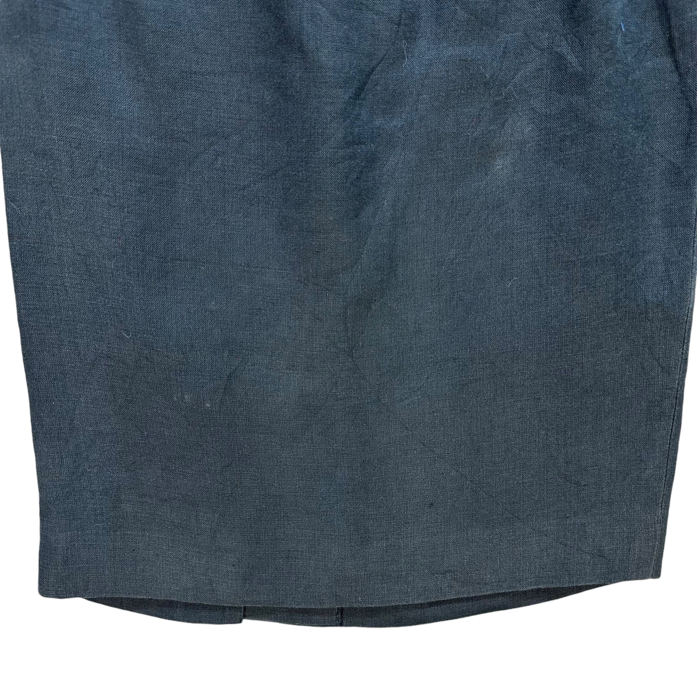 Christian Dior Monsieur Vintage 90’s CHRISTIAN DIOR BOUTIQUE Linen Skirt #A68-1640 Size 26" / US 2 / IT 38 - 3 Thumbnail