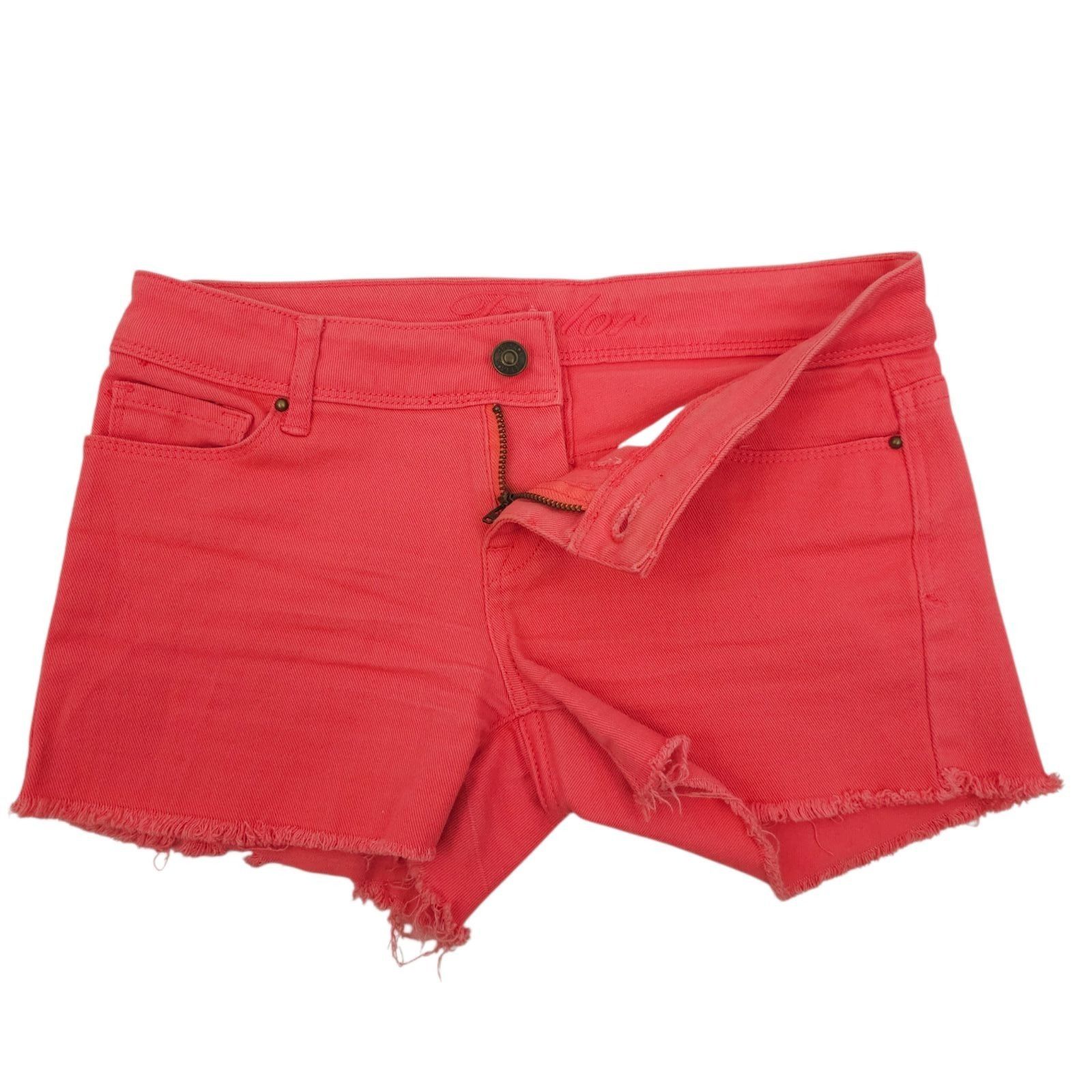 Other Delias Taylor Cut Off Denim Shorts Pink Coral Size 1/2 Low R Size 28" / US 6 / IT 42 - 9 Thumbnail