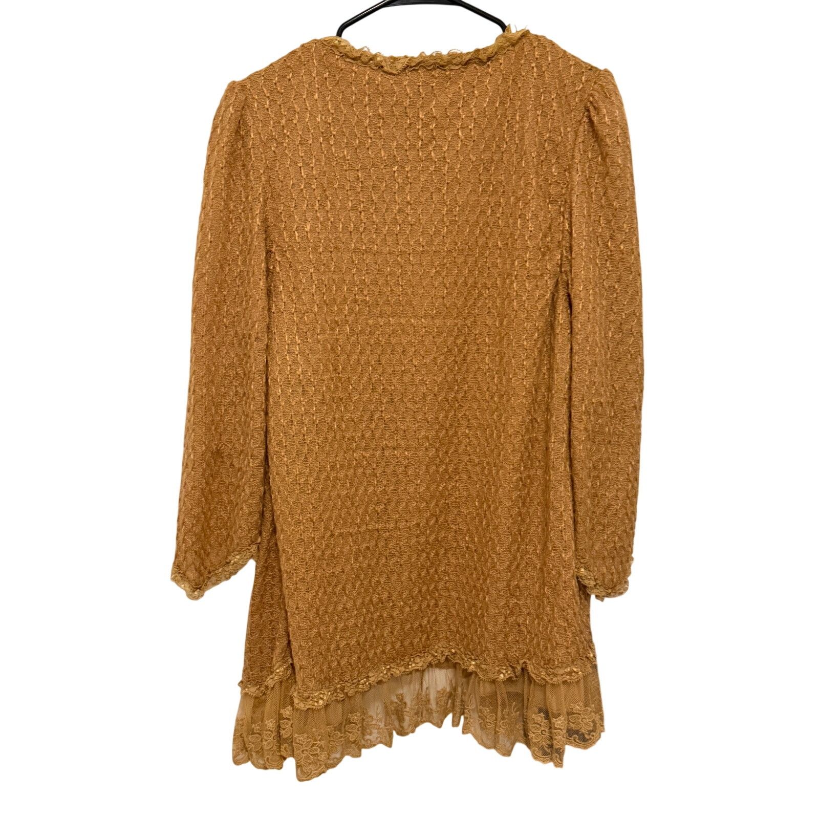 Other Pretty Angel Orange Long Sleeve Open Front Boho Cardigan Size M / US 6-8 / IT 42-44 - 9 Thumbnail