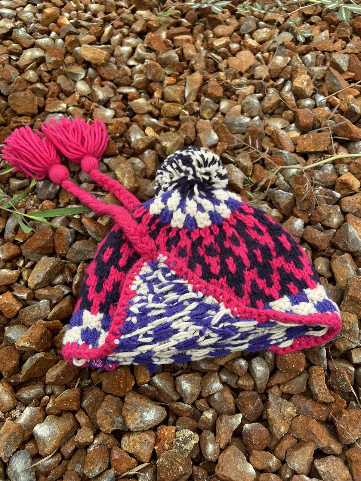 Hysteric Glamour × Japanese Brand vtg arena winter knit trapper hat Size ONE SIZE - 4 Thumbnail