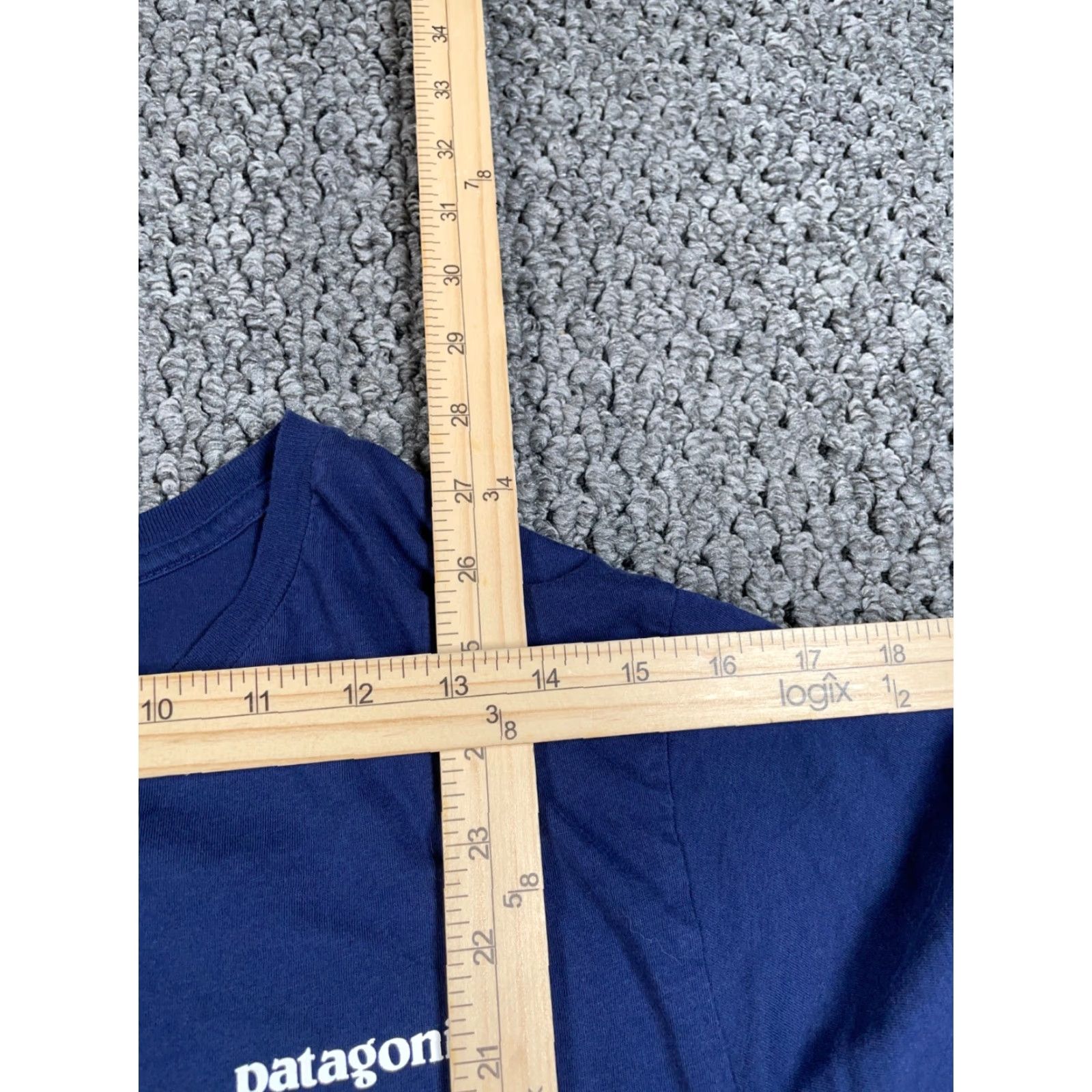 Patagonia Patagonia Slim Fit T-Shirt Adult Medium Blue Logo Print Organic Cotton Outdoors Size US M / EU 48-50 / 2 - 7 Thumbnail