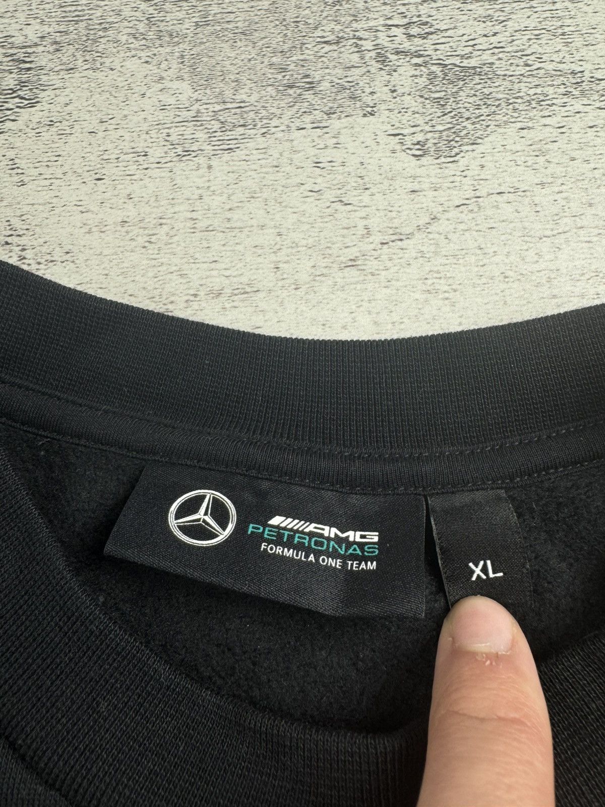 Mercedes-Benz Mercedes AMG Petronas Formula 1 Black XL Men’s Racing Fleece Pullover Sweatshirt Size US XL / EU 56 / 4 - 9 Thumbnail