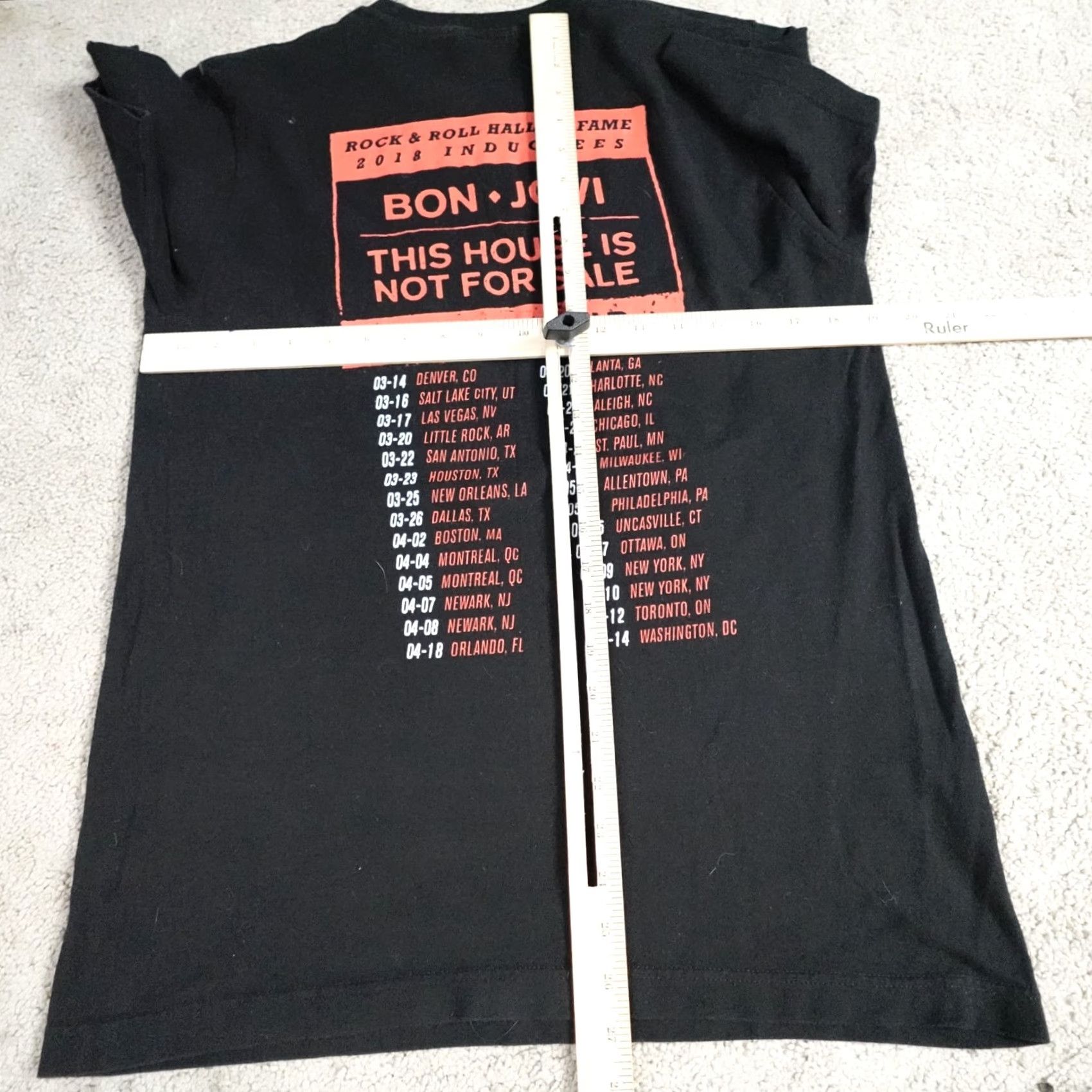 Doublet VINTAGE Bon Jovi Shirt Double-Sided This House Not for Sale Tour 2018 Black M Women Shirt Size M / US 6-8 / IT 42-44 - 4 Thumbnail