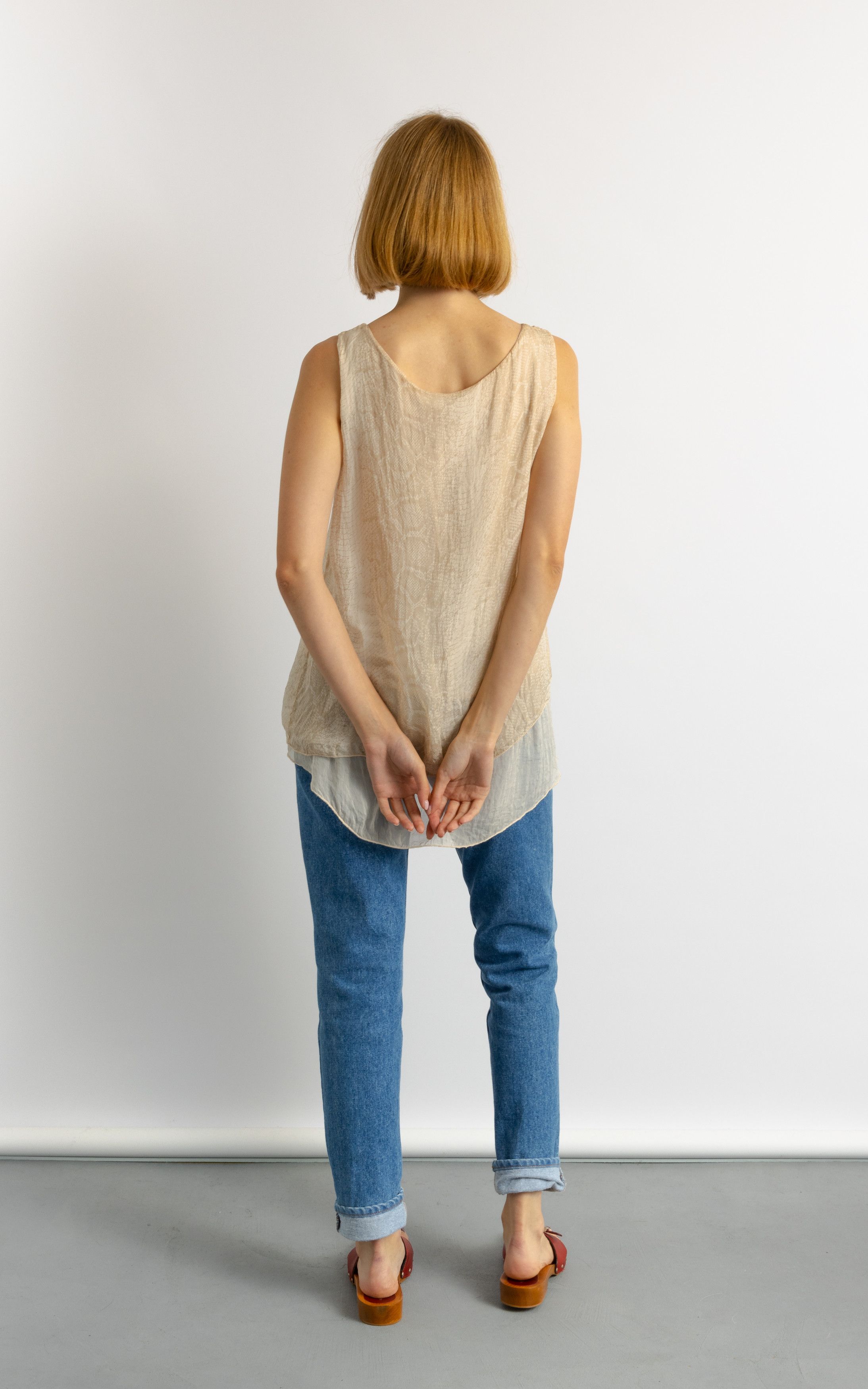 Vintage Vintage Y2K sleeveless Silk top 8700 Size M / US 6-8 / IT 42-44 - 5 Thumbnail