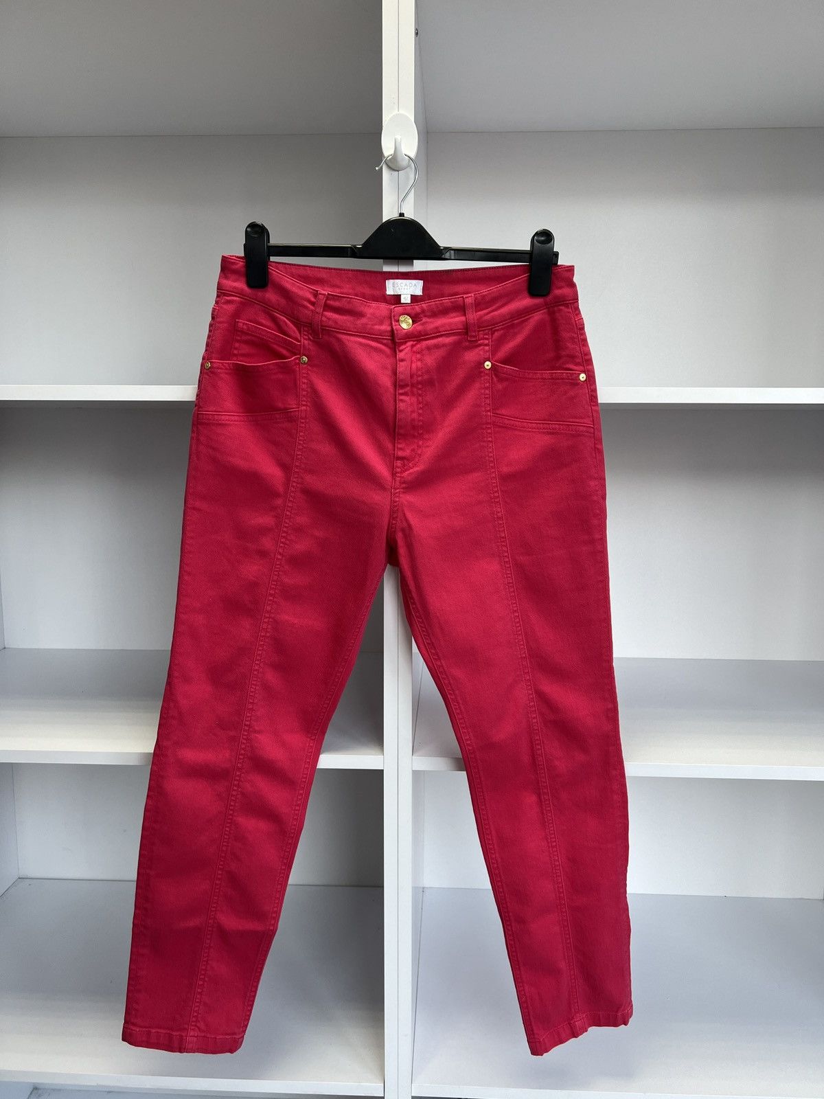 Designer × Escada × Vintage Vintage Escada Sport Women’s Pink Jeans Logo Y2K Size 28" / US 6 / IT 42 - 1 Thumbnail