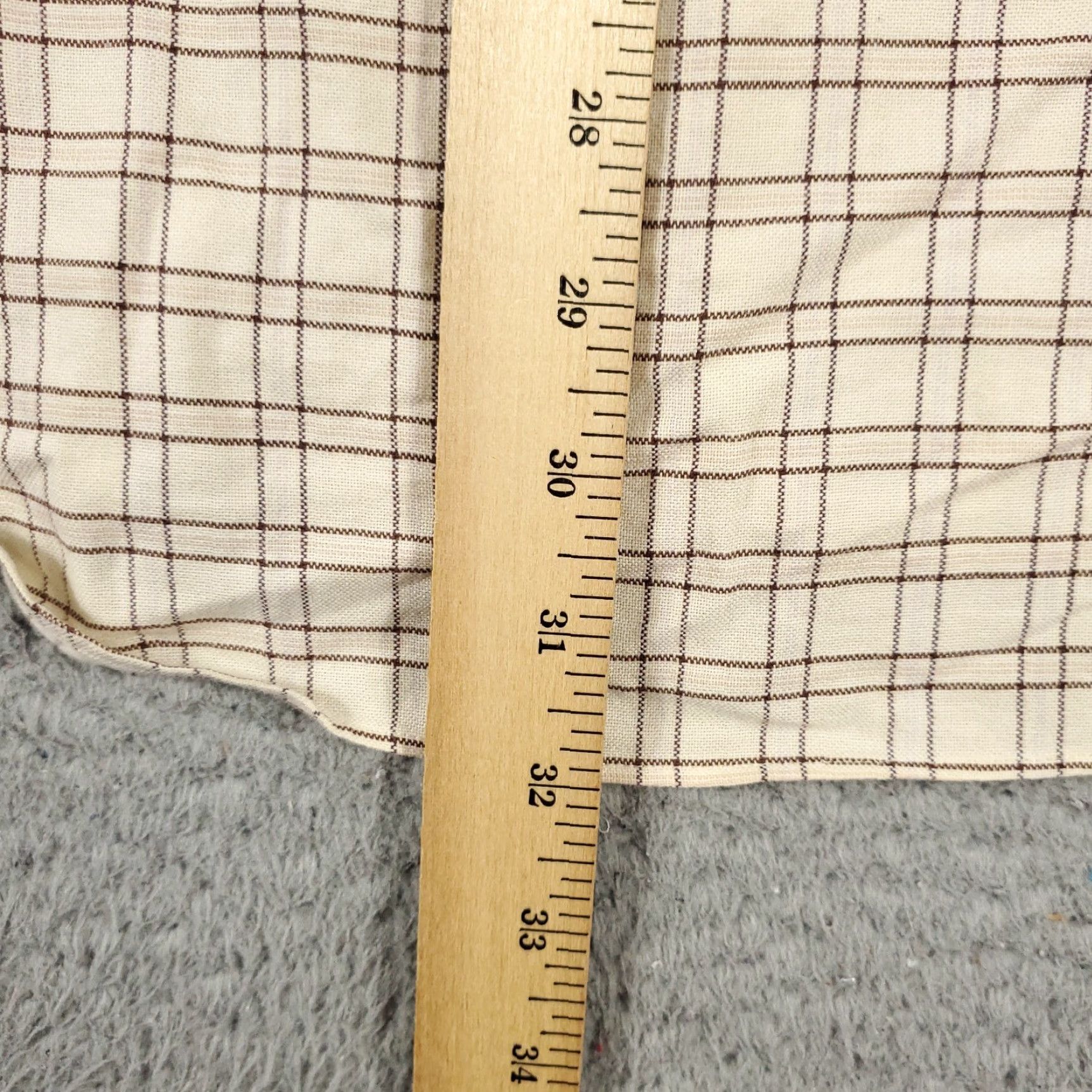 Tommy Hilfiger Tommy Hilfiger Shirt Mens XL Beige Plaid Button-Up Long Sleeve Size US XL / EU 56 / 4 - 4 Thumbnail