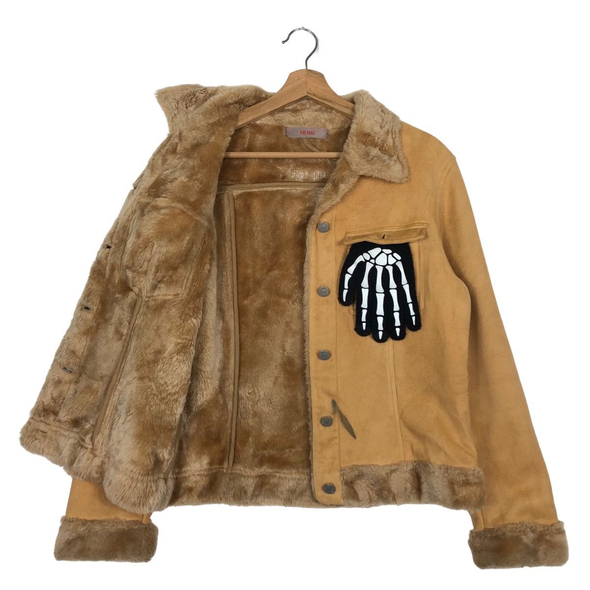 Japanese Brand 🔥Vintage Suede Jacket Mink Fur Lining Pink House Japan Size US L / EU 52-54 / 3 - 9 Thumbnail