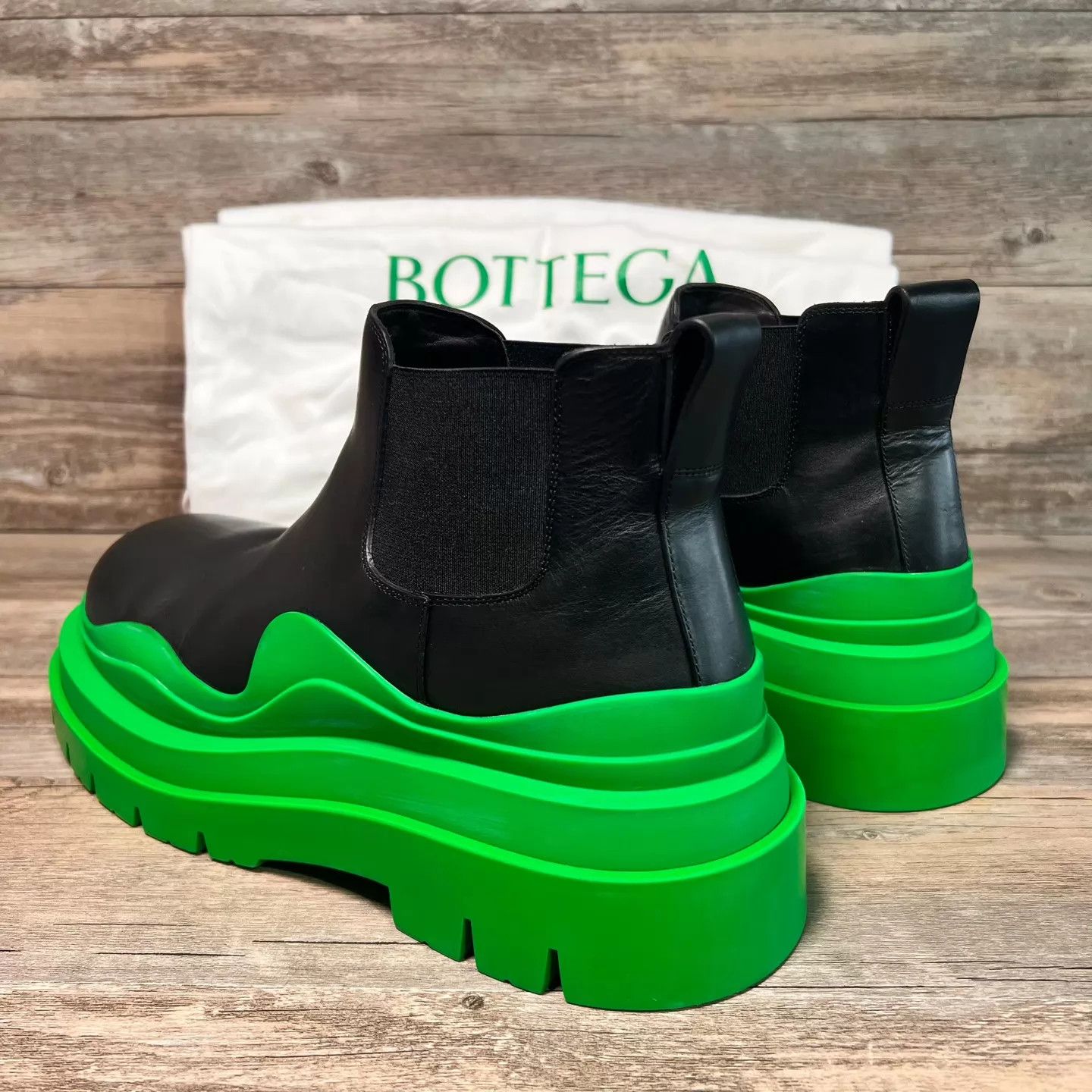 Bottega Veneta Bottega Veneta Rail Green Sole Chelsea Boots 42 97 New Size US 9 / EU 42 - 4 Thumbnail