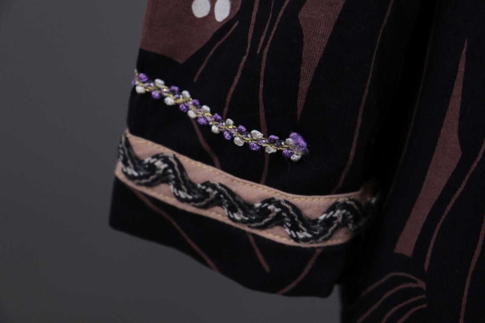 Marimekko Marimekko Black Long Sleeve Floral Lenght Dress Size M Size M / US 6-8 / IT 42-44 - 12 Thumbnail