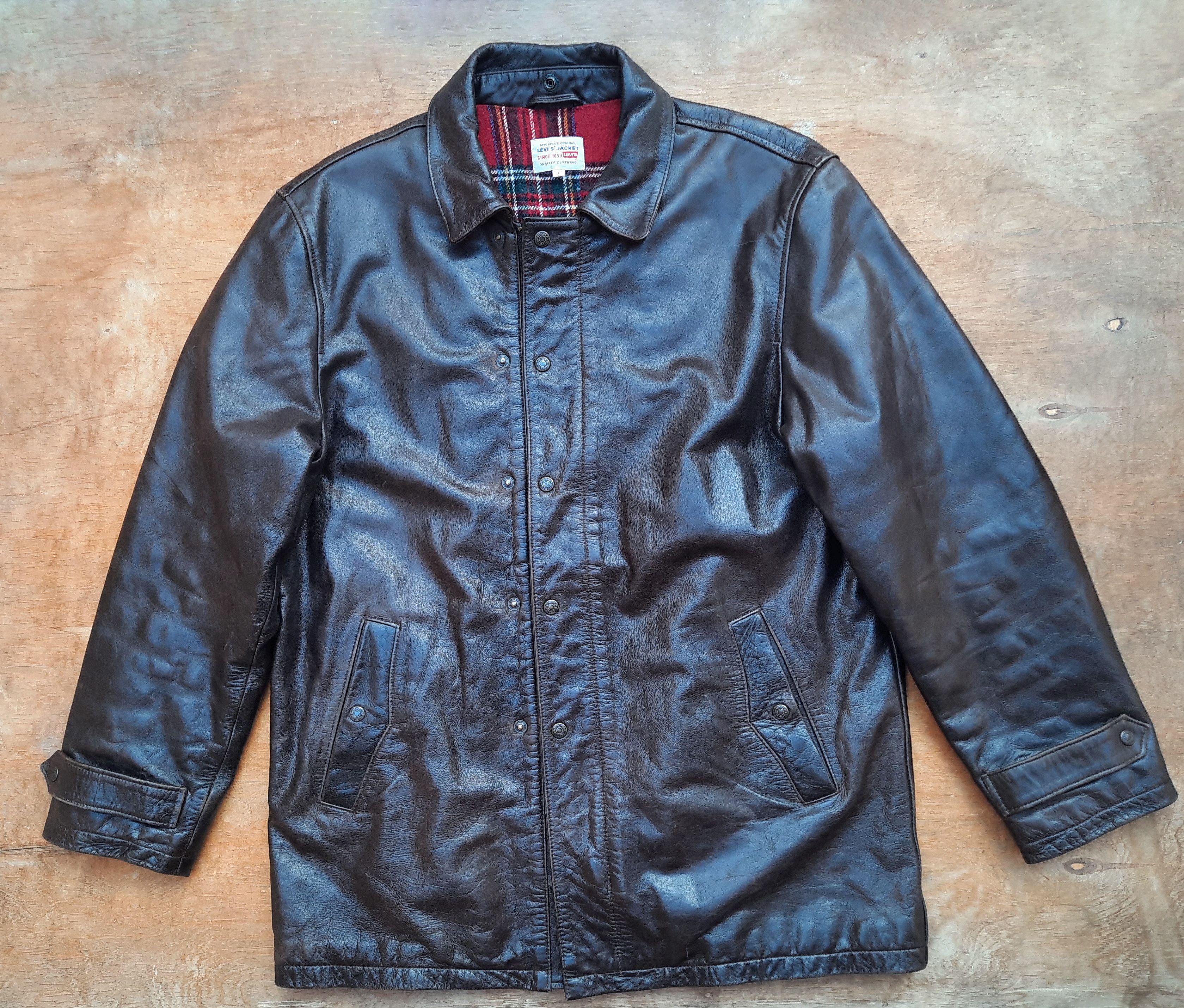 Levi's Vintage Clothing Vintage Heavy Levi's Leather Jacket | Grailed